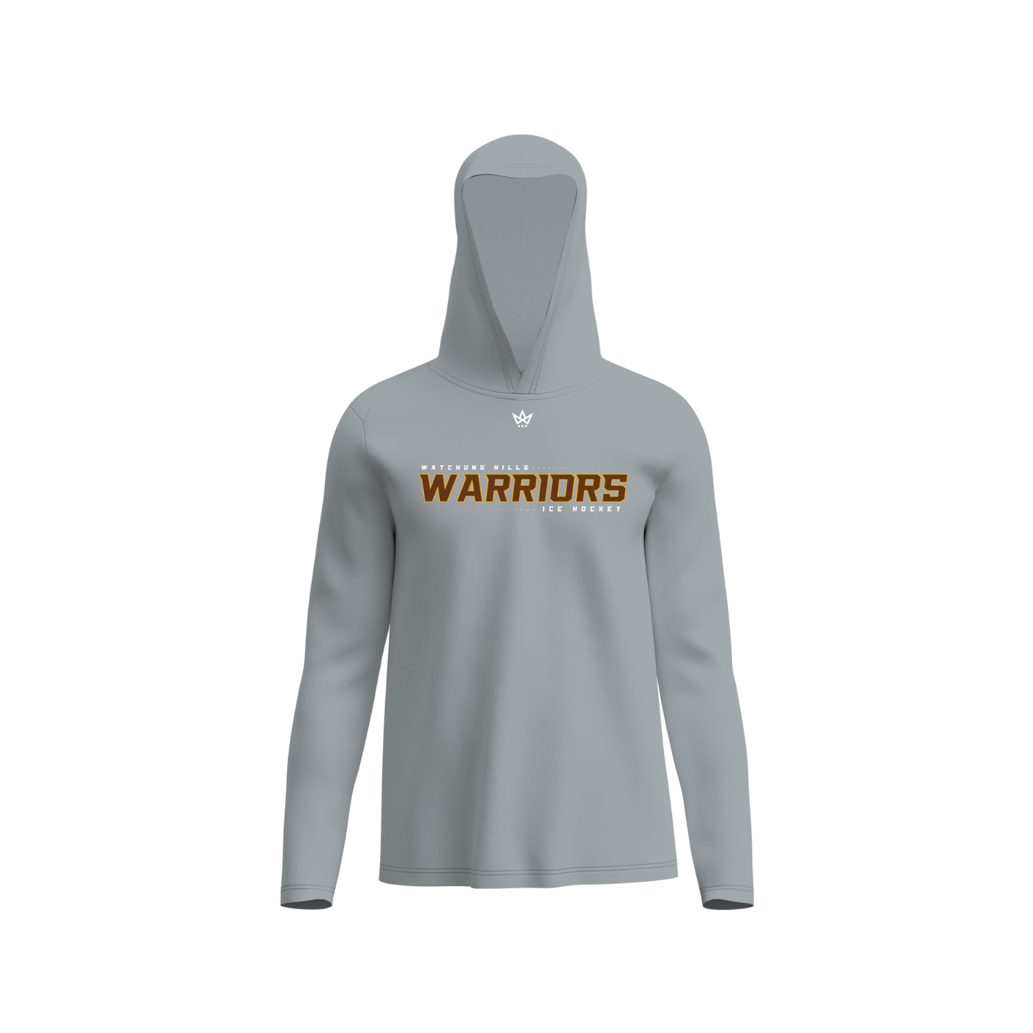 WATCHUNG HILLS HS HOCKEY PERFORMANCE LS HOODIE [GREY]