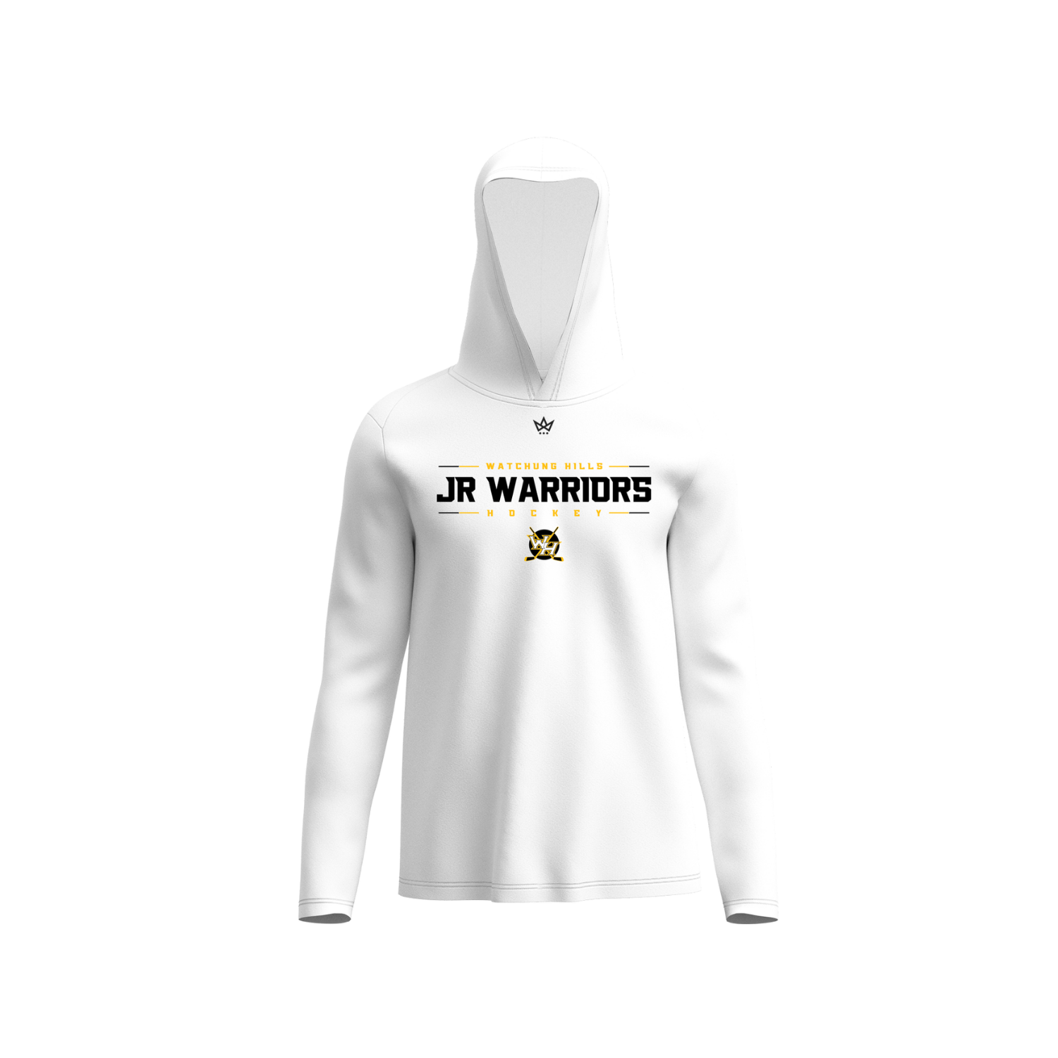 WATCHUNG HILLS JUNIOR WARRIORS HOCKEY HOLIDAY STORE '26 PERFORMANCE LS HOODIE [WHITE]