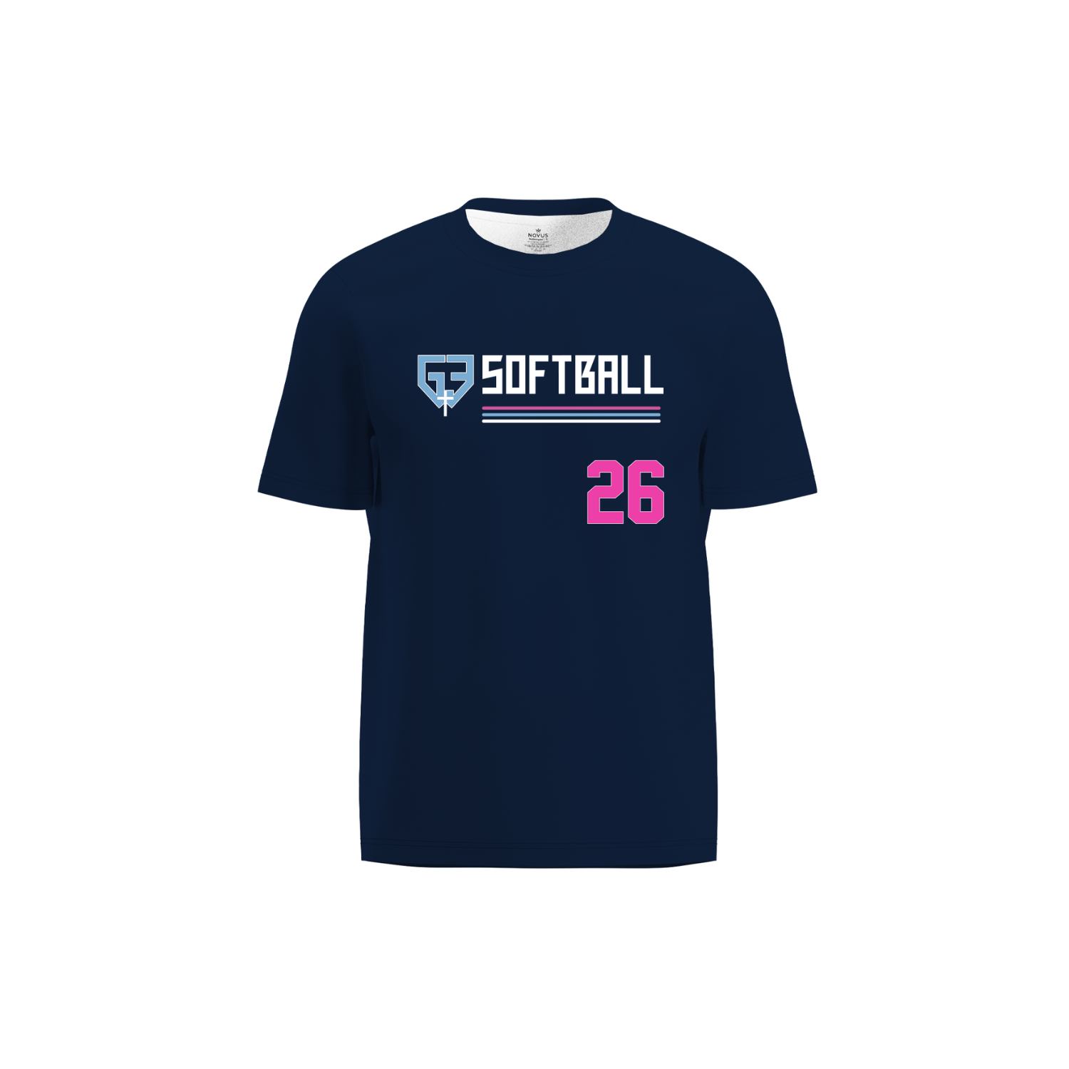 G3 SOFTBALL PERFORMANCE SS TEE - NAVY