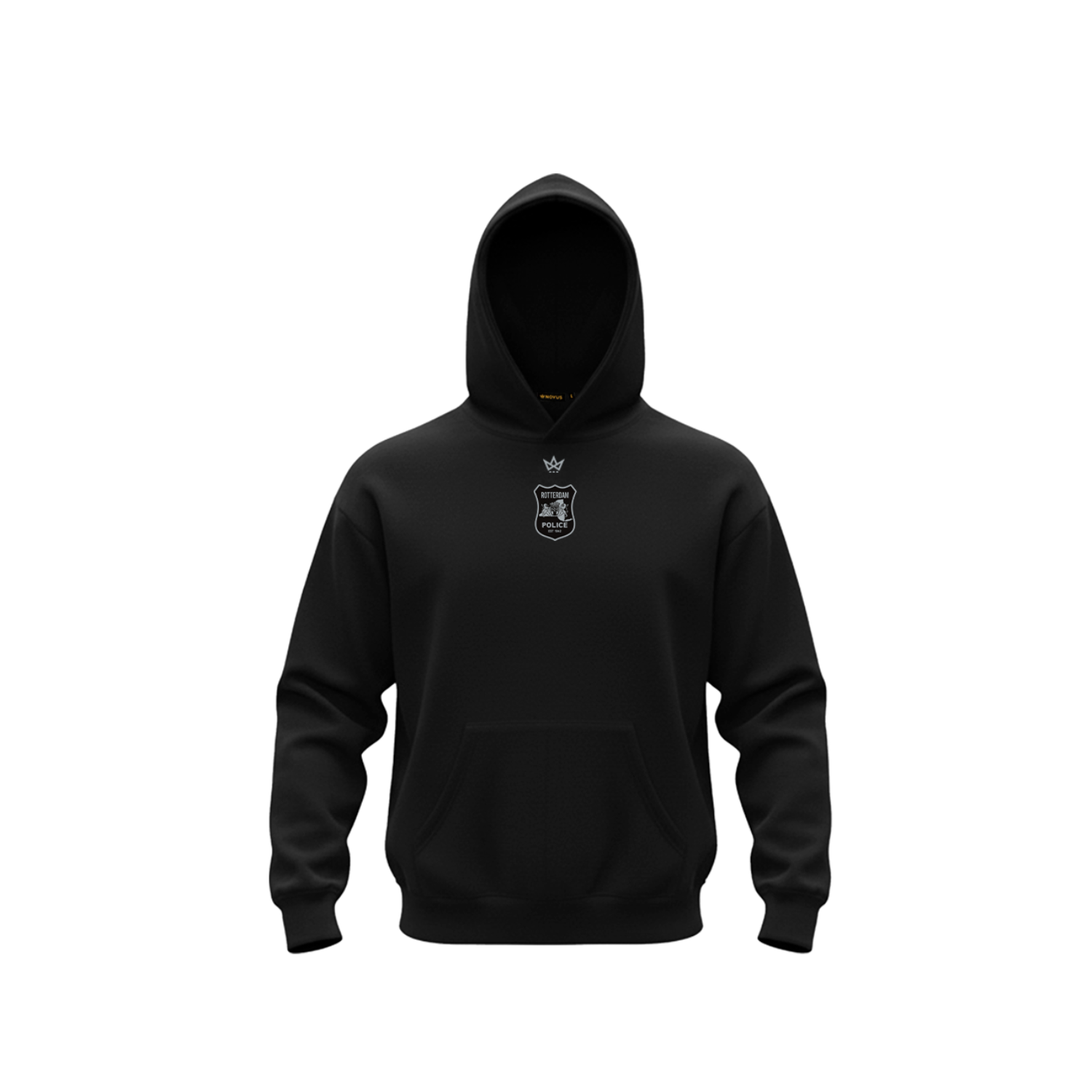 ROTTERDAM PD ACCESS COTTON FLEECE HOODIE [BLACK]