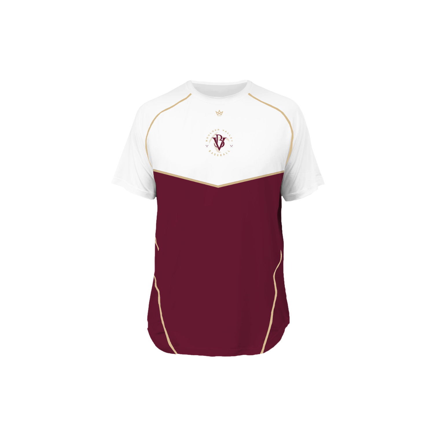 BOULDER VALLEY BASEBALL PRO VENTED SS TEE