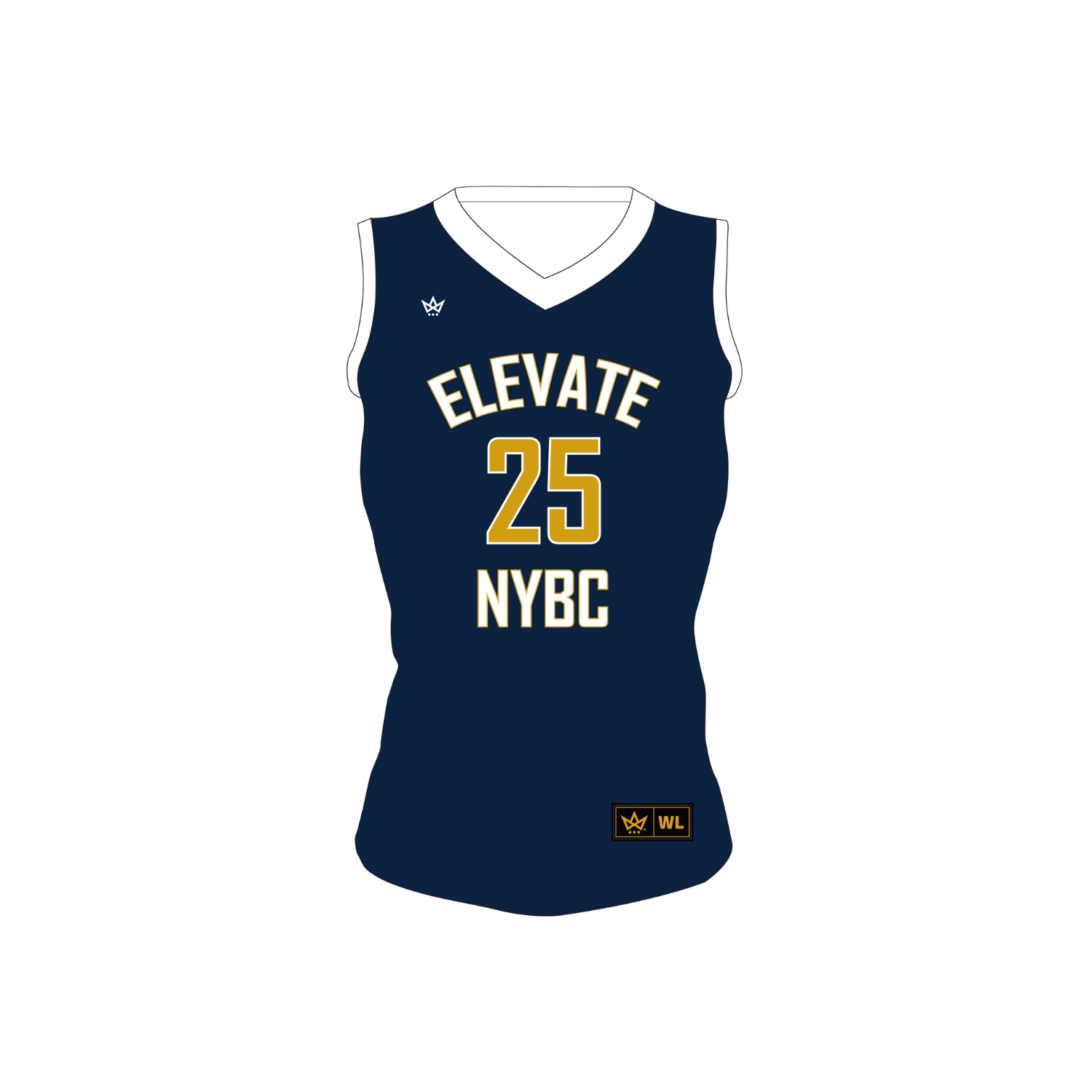 ELEVATE BASKETBALL 2026 WOMEN'S BASKETBALL GAME JERSEY - NAVY