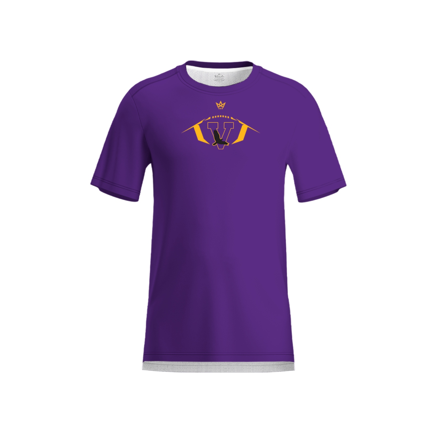 VOORHEESVILLE FOOTBALL AURA TEE [PURPLE]