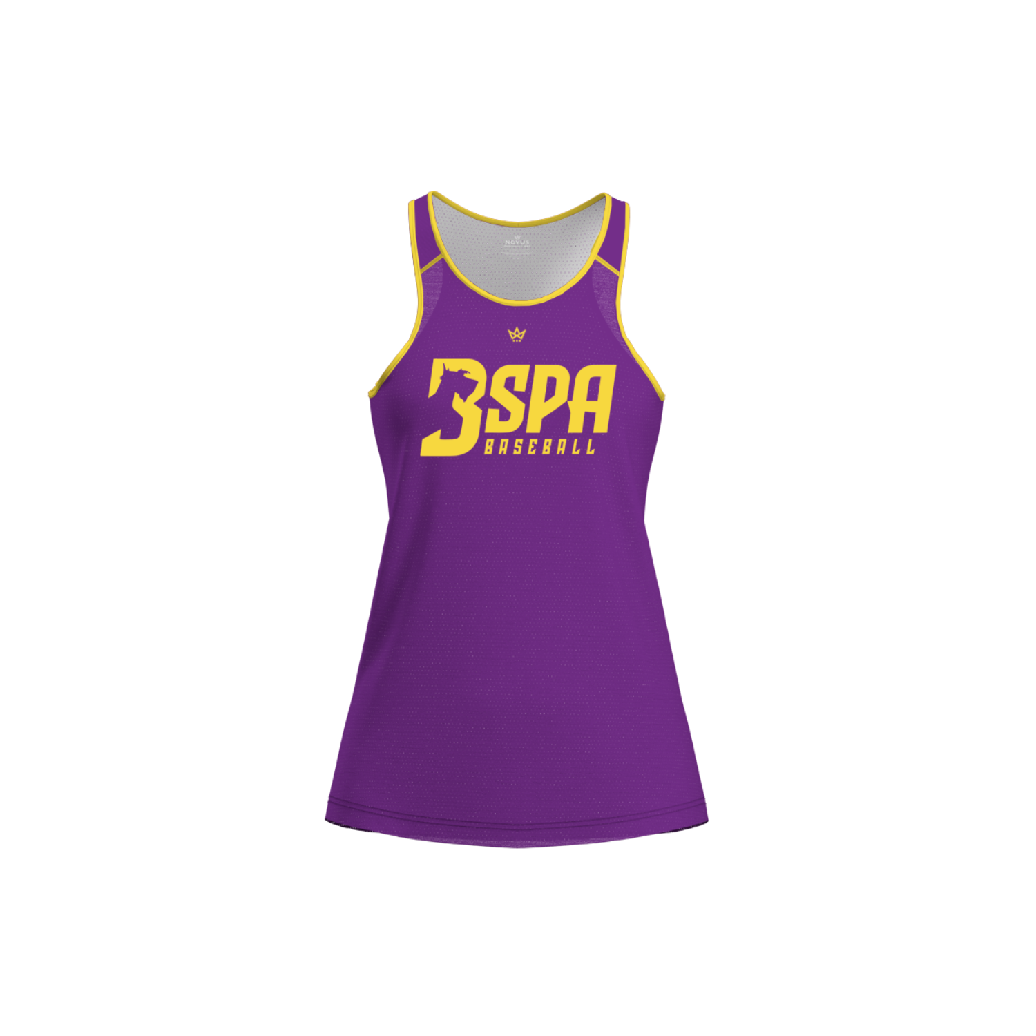 BALLSTON SPA BASEBALL WOMEN'S AURA TANK [PURPLE/YELLOW]