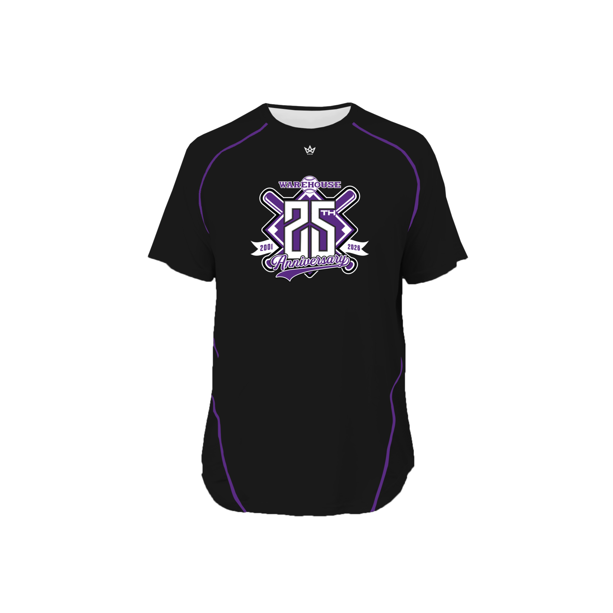 BASEBALL WAREHOUSE INDIANS PRO VENTED SS TEE [BLACK]