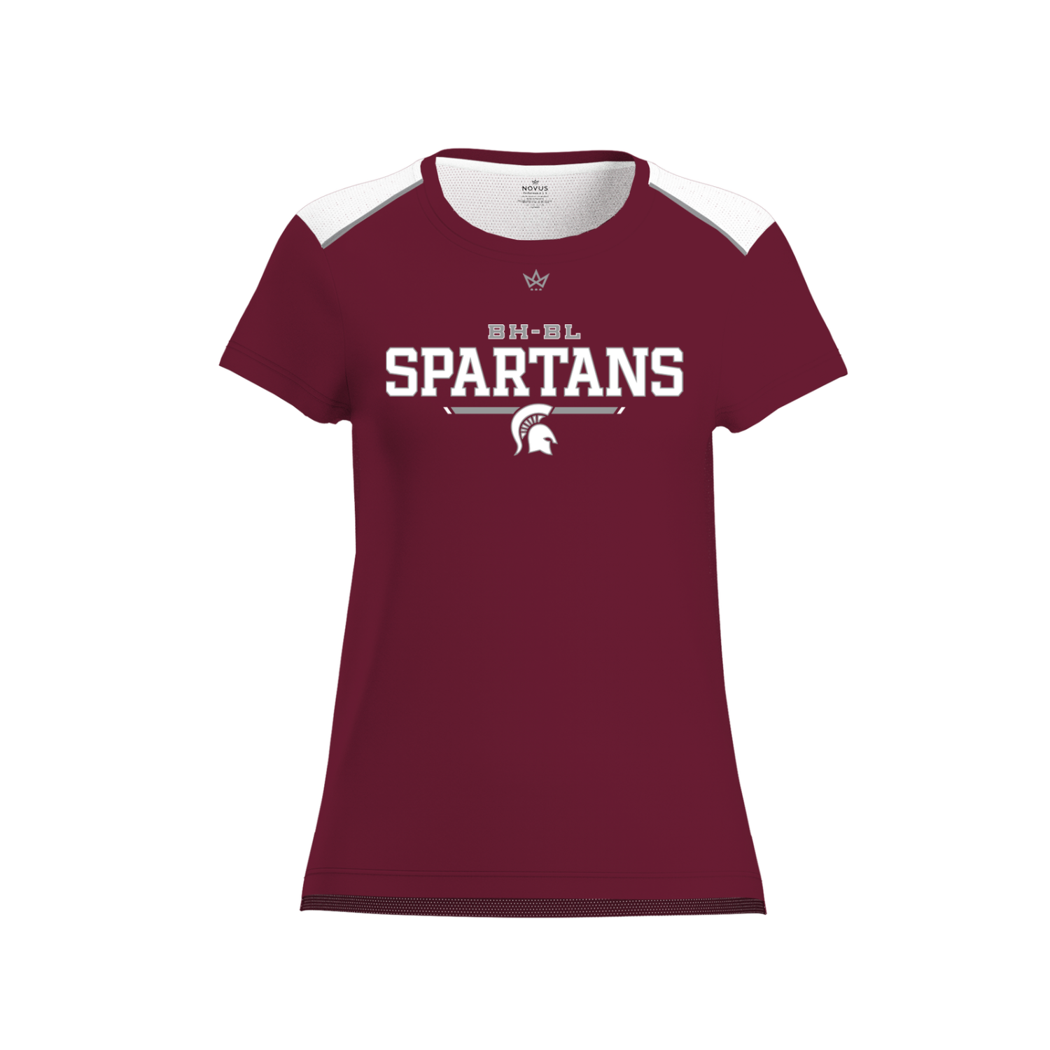 BHBL BASEBALL HOLIDAY STORE WOMEN'S AURA TEE [MAROON/WHITE]