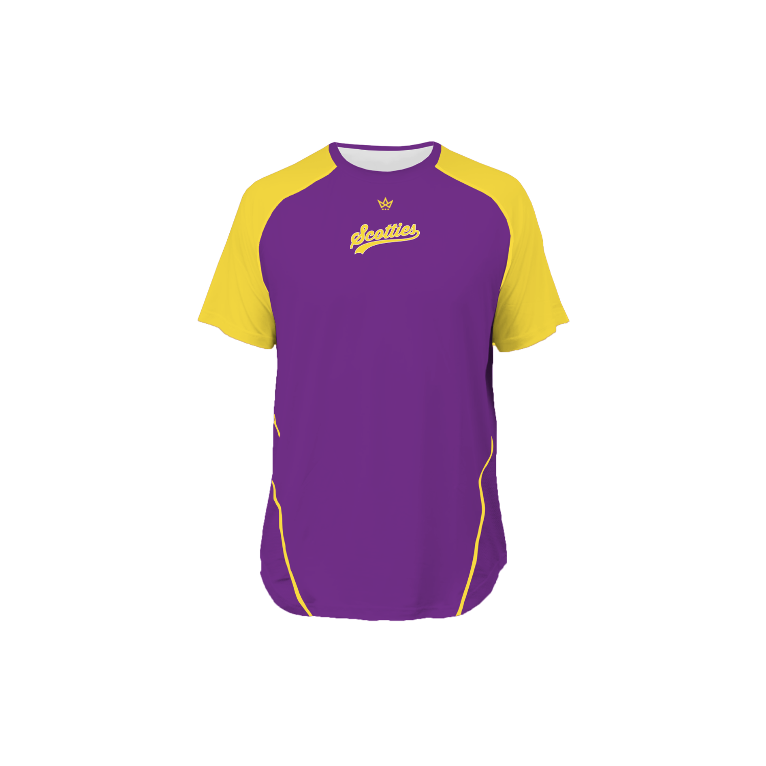 BALLSTON SPA BASEBALL PRO VENTED SS TEE - PURPLE