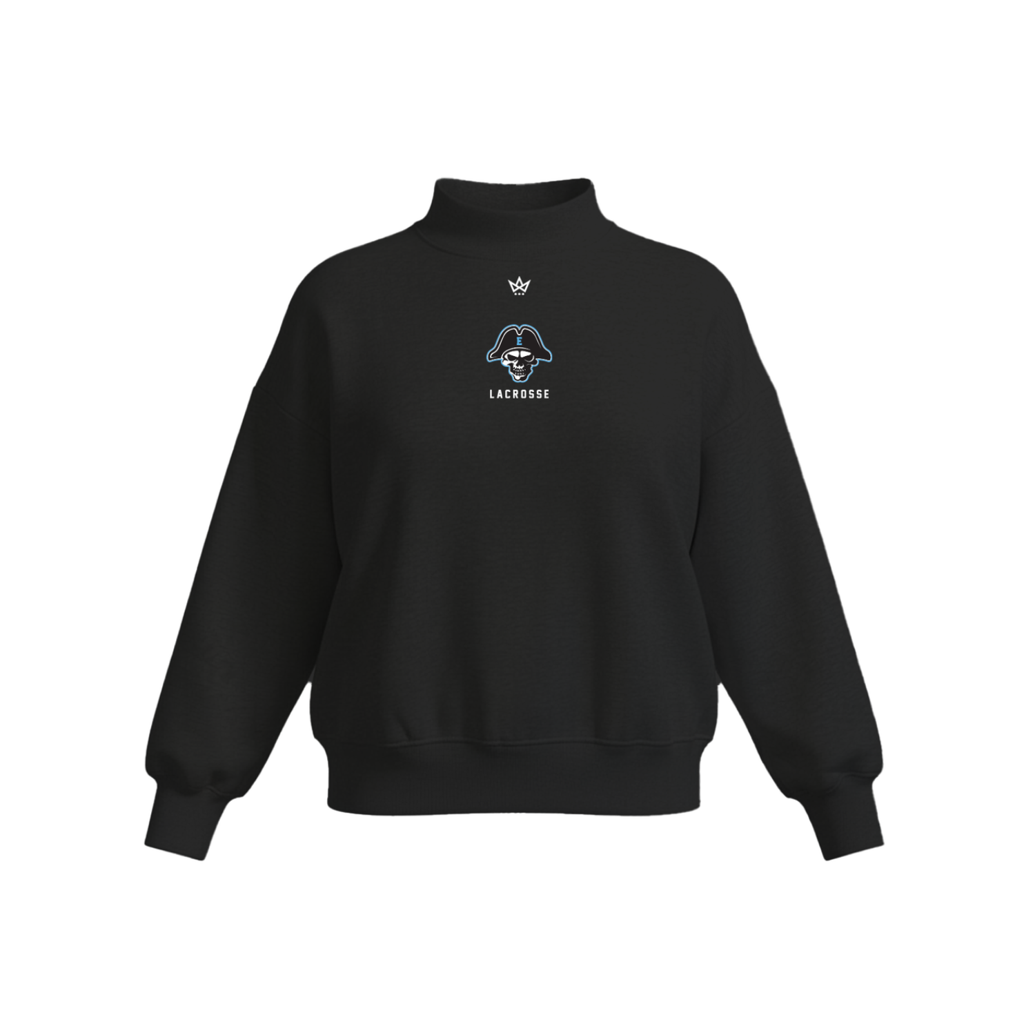 TOMS RIVER EAST LACROSSE WOMEN'S COTTON FLEECE MOCKNECK - EMB