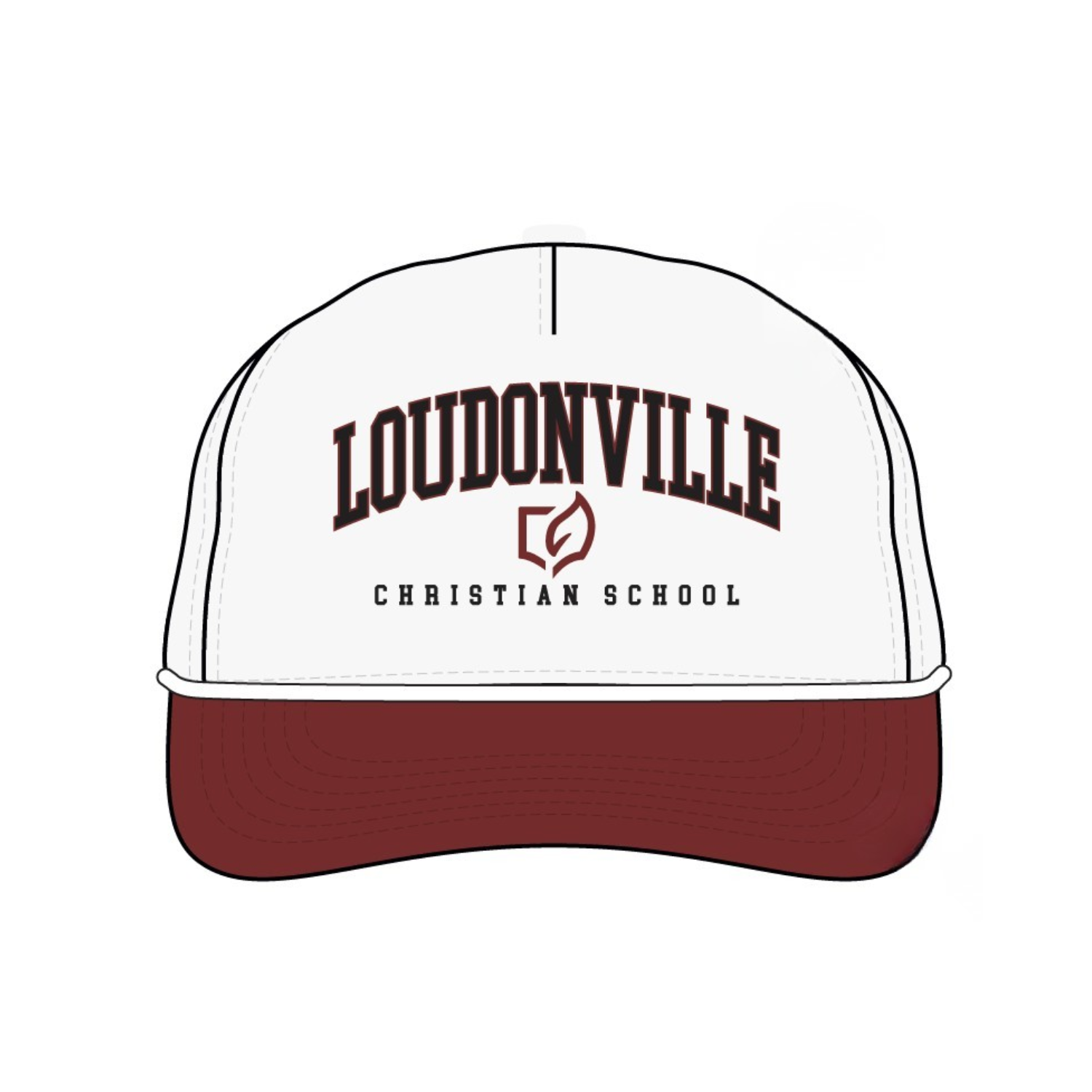 LOUDONVILLE CHRISTIAN SCHOOL STRUCTURED 5-PANEL SNAPBACK
