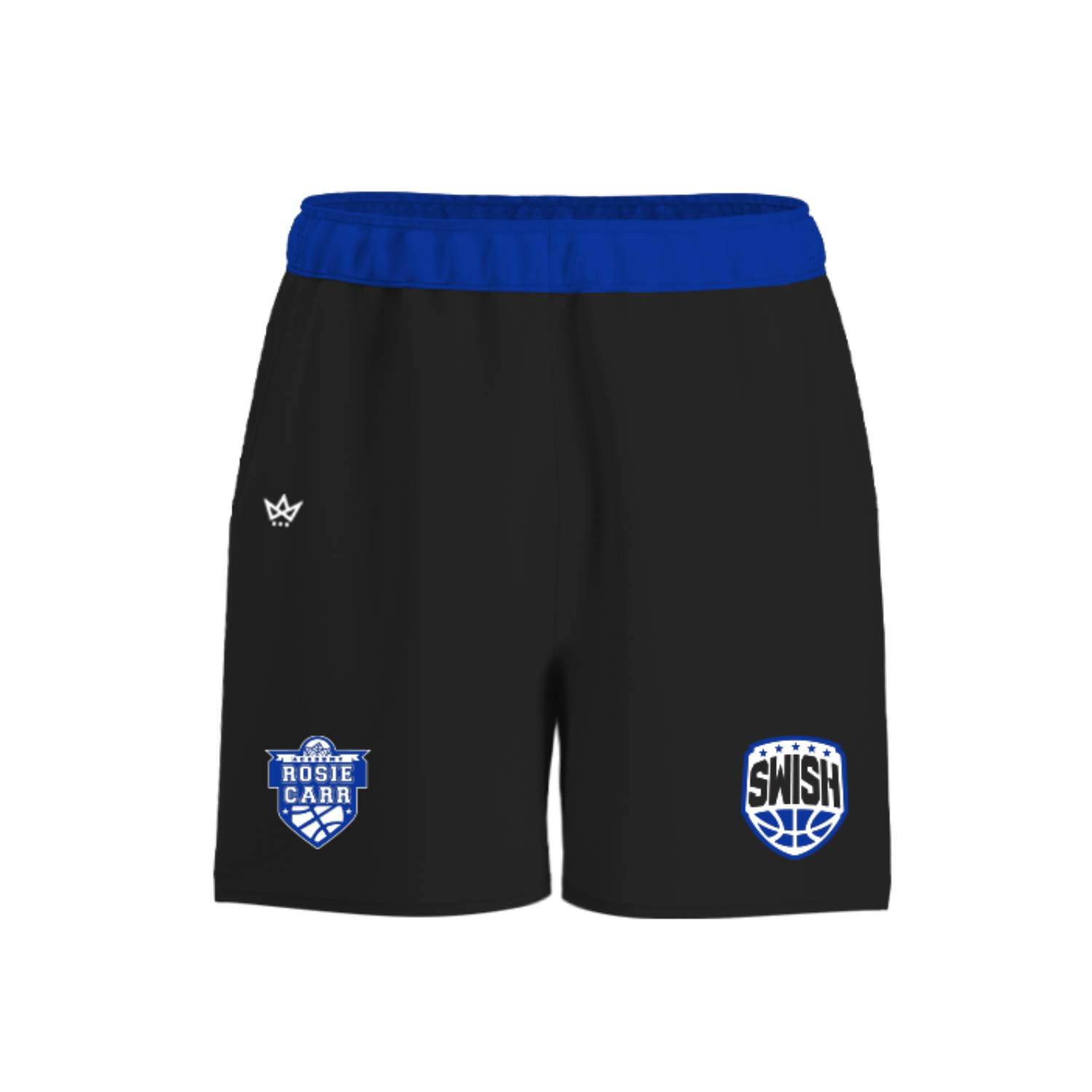 TEAM SWISH BASKETBALL/ ROSIE CARR VENTUS SHORTS [BLACK/BLUE]