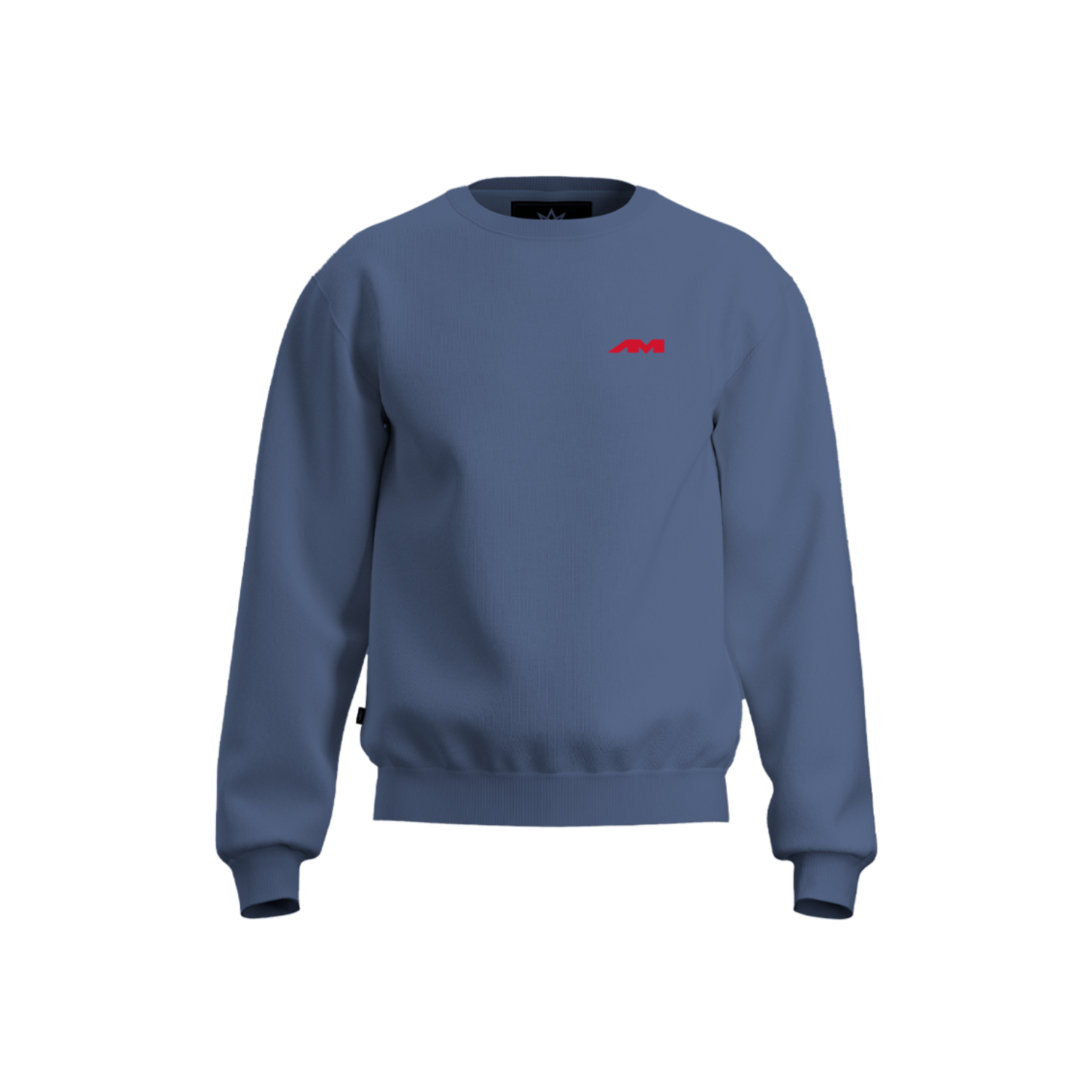 AMTS COTTON FLEECE CREWNECK - SLATE BLUE (UNISEX)