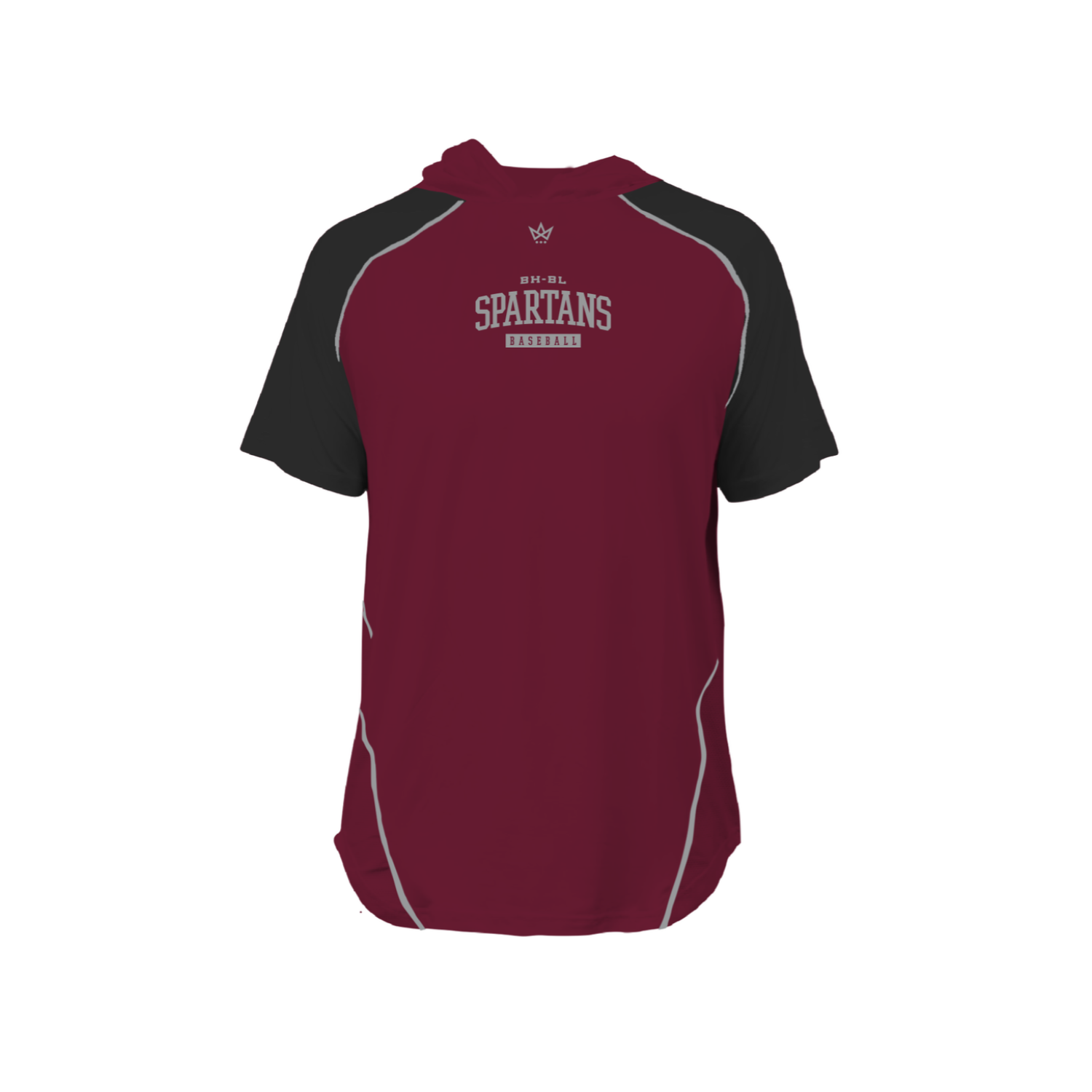 BHBL BASEBALL HOLIDAY STORE PRO VENTED SS HOODIE [MAROON/BLACK]
