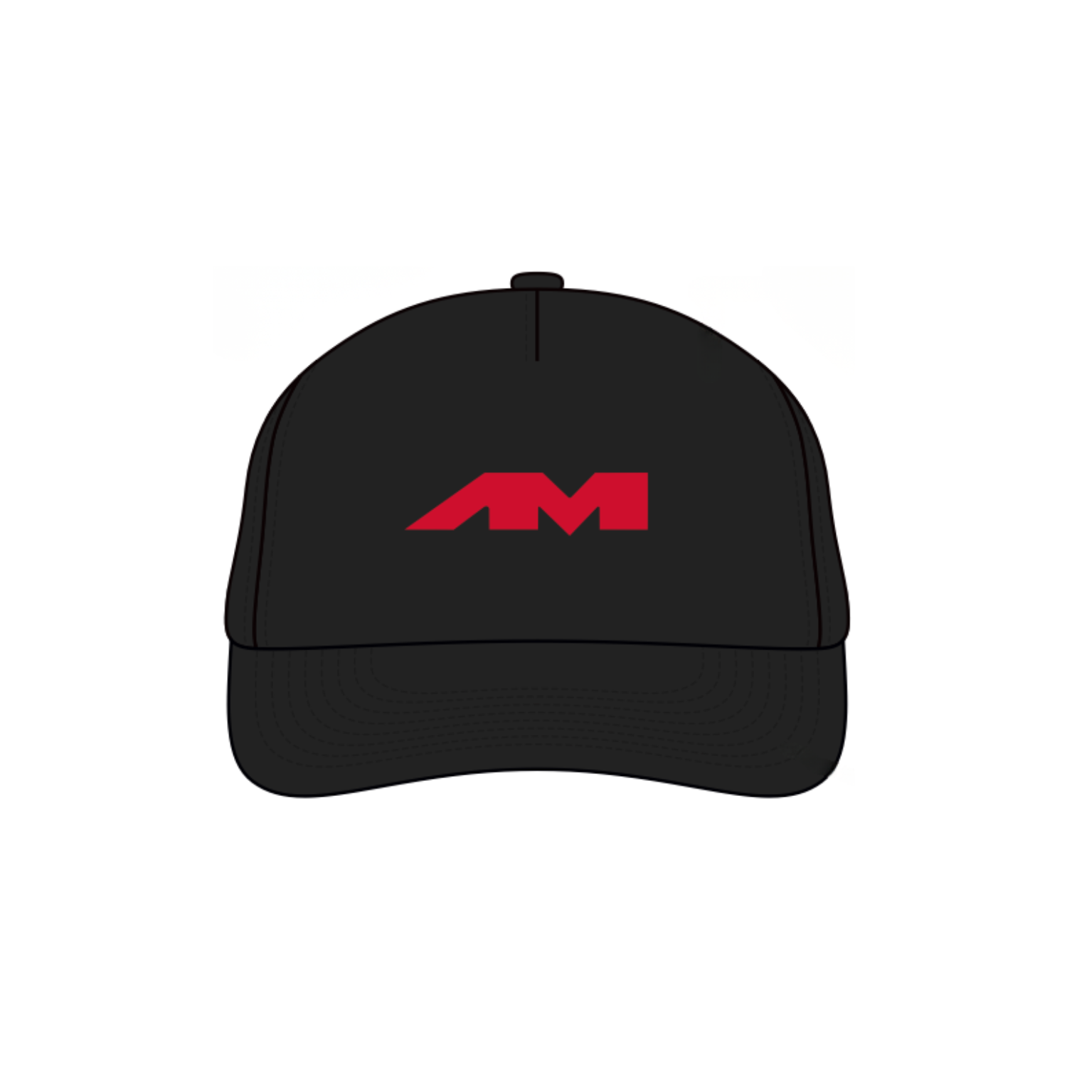AMTS 5-PANEL TRUCKER HAT - BLACK
