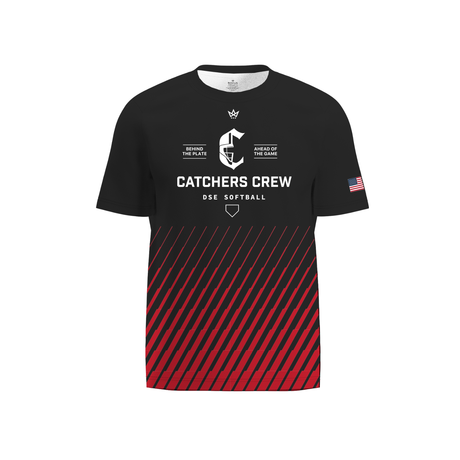 DARHOWER SOFTBALL EVENTS ACCESS PERFORMANCE SS TEE [RED/BLACK]