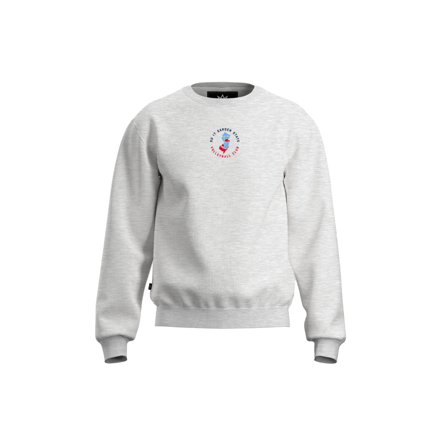DIGS VOLLEYBALL CLUB COTTON FLEECE CREWNECK - HEATHER GRAY
