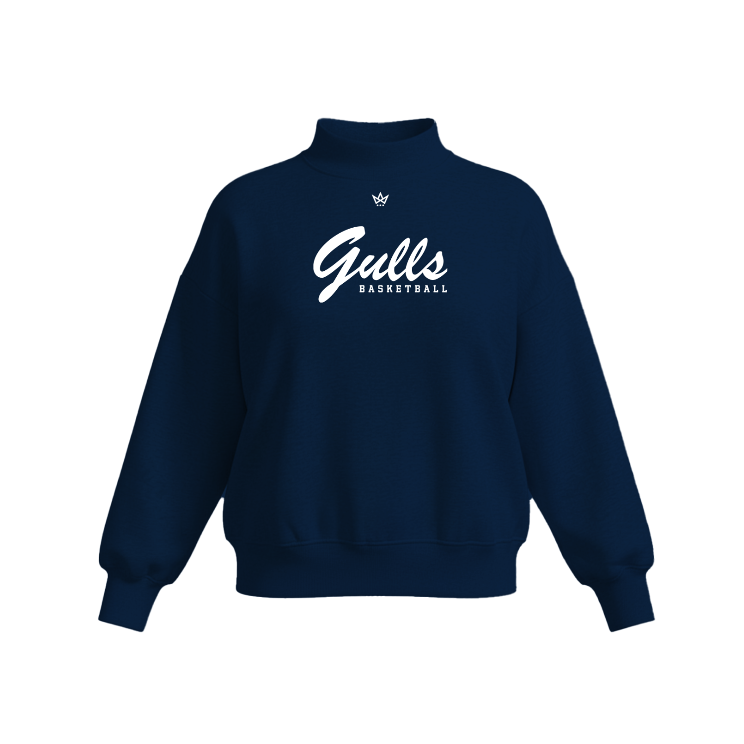 ENDICOTT WOMENS BASKETBALL WOMEN'S COTTON FLEECE MOCKNECK [NAVY]