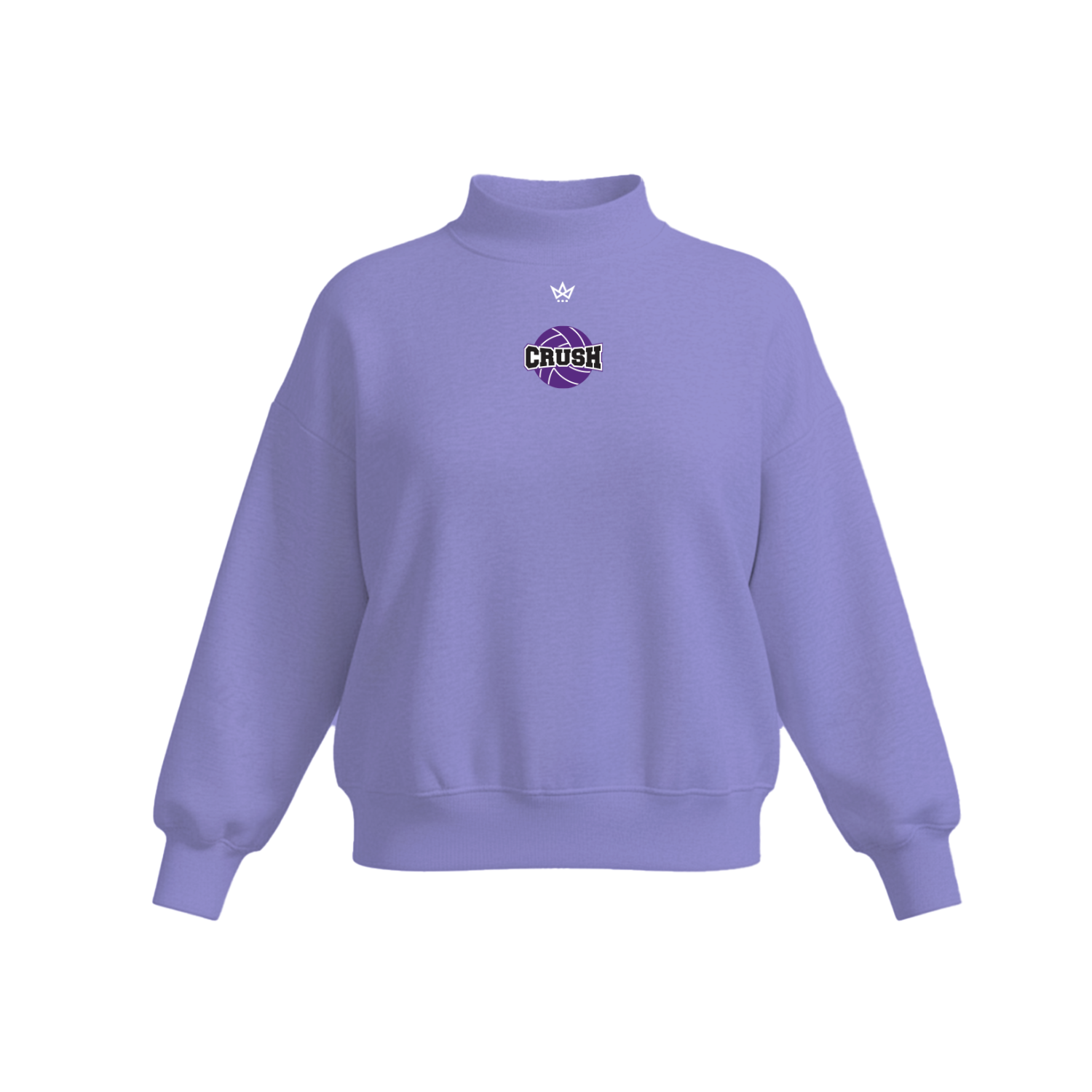 COSMIC CRUSH VOLLEYBALL WOMEN'S COTTON FLEECE MOCKNECK [PURPLE]