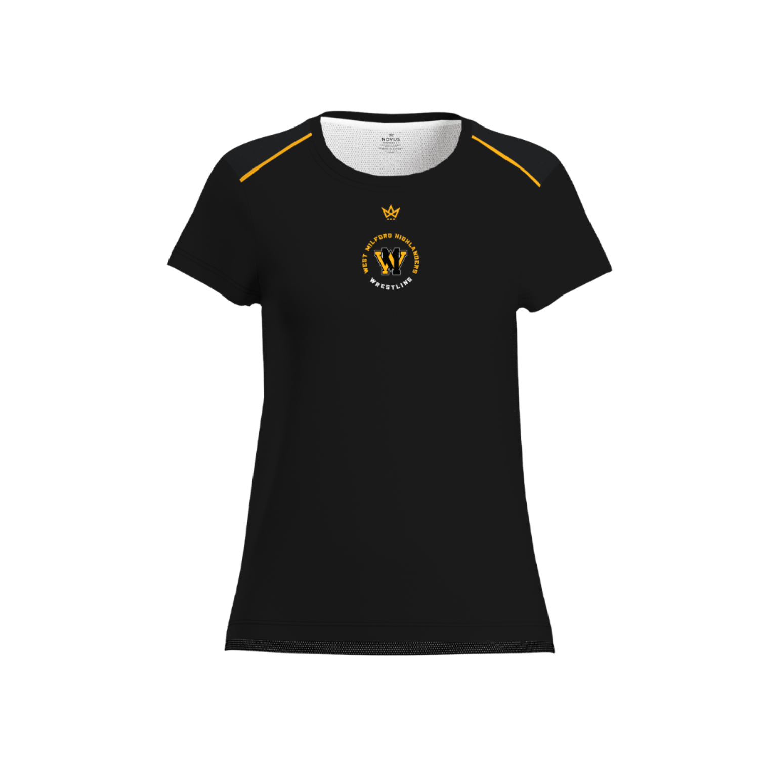 WEST MILFORD WRESTLING WOMEN'S AURA TEE [BLACK]