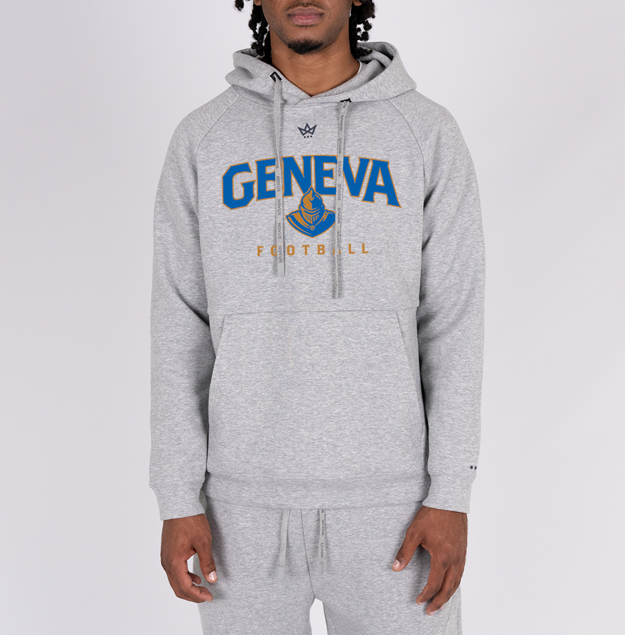 GENEVA FOOTBALL '26 ROYALKNIT HOODIE - STERLING HEATHER