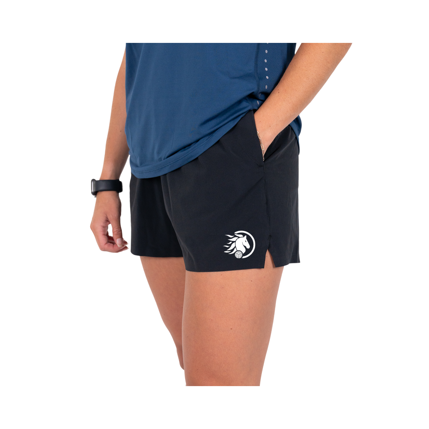 SARATOGA VOLLEYBALL WOMEN'S TRAINING SHORT - ONYX
