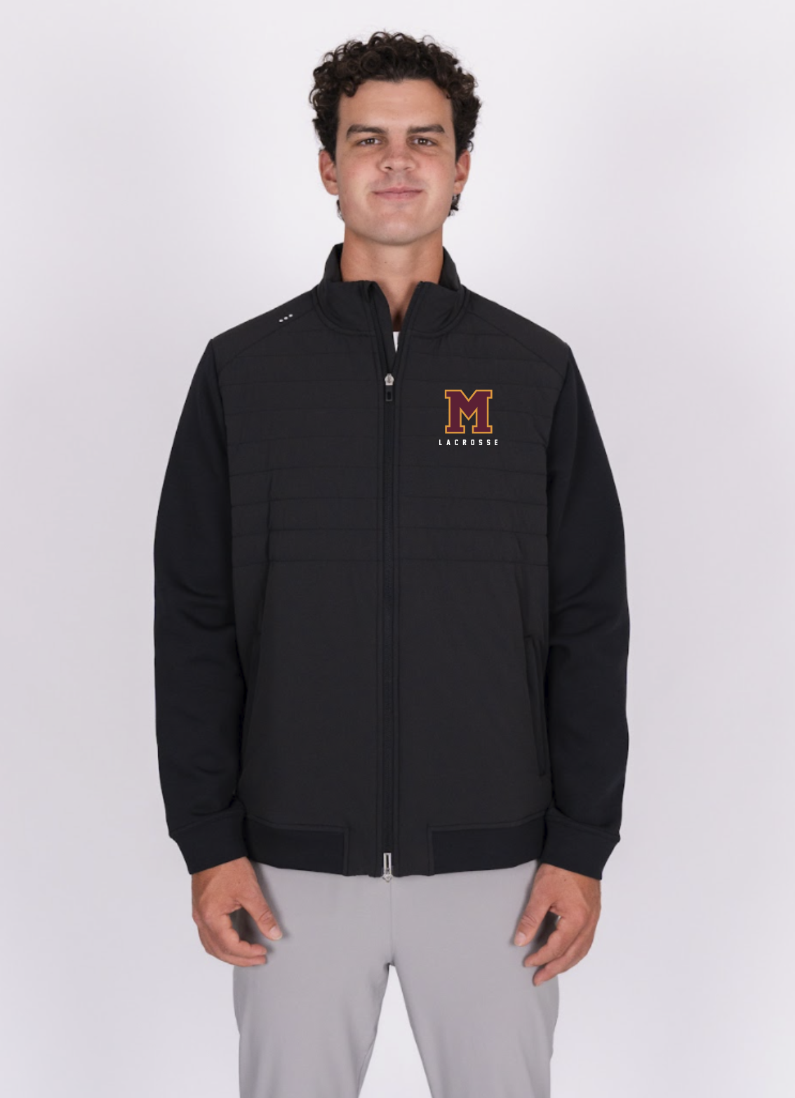 MADISON LACROSSE '26 ROYALKNIT HYBRID JACKET - ONYX