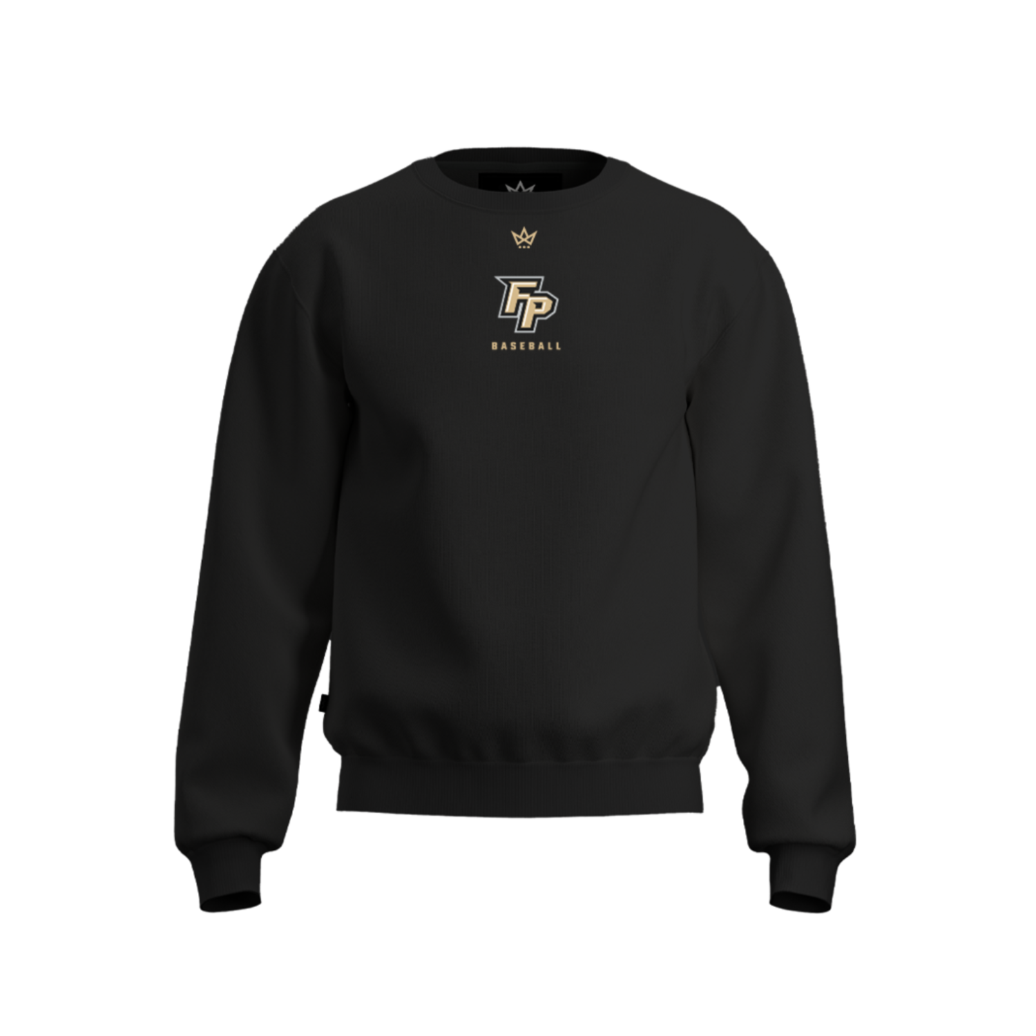 FORT PAYNE HS BASEBALL COTTON FLEECE CREWNECK [BLACK]