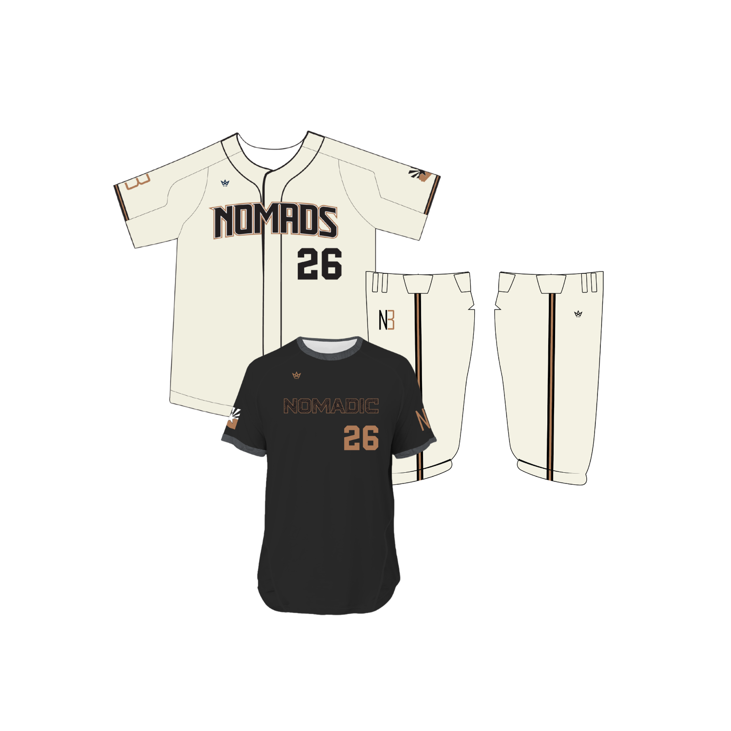 NOMADIC BASEBALL UNIFORM PACK - KNICKERS
