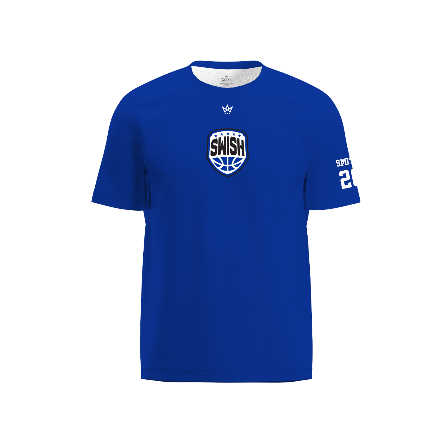 TEAM SWISH BASKETBALL/ ROSIE CARR PERFORMANCE SS TEE [BLUE]