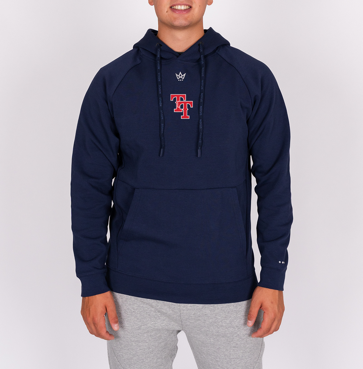 TOP TIER BASEBALL '26 ROYALKNIT HOODIE - NAVY