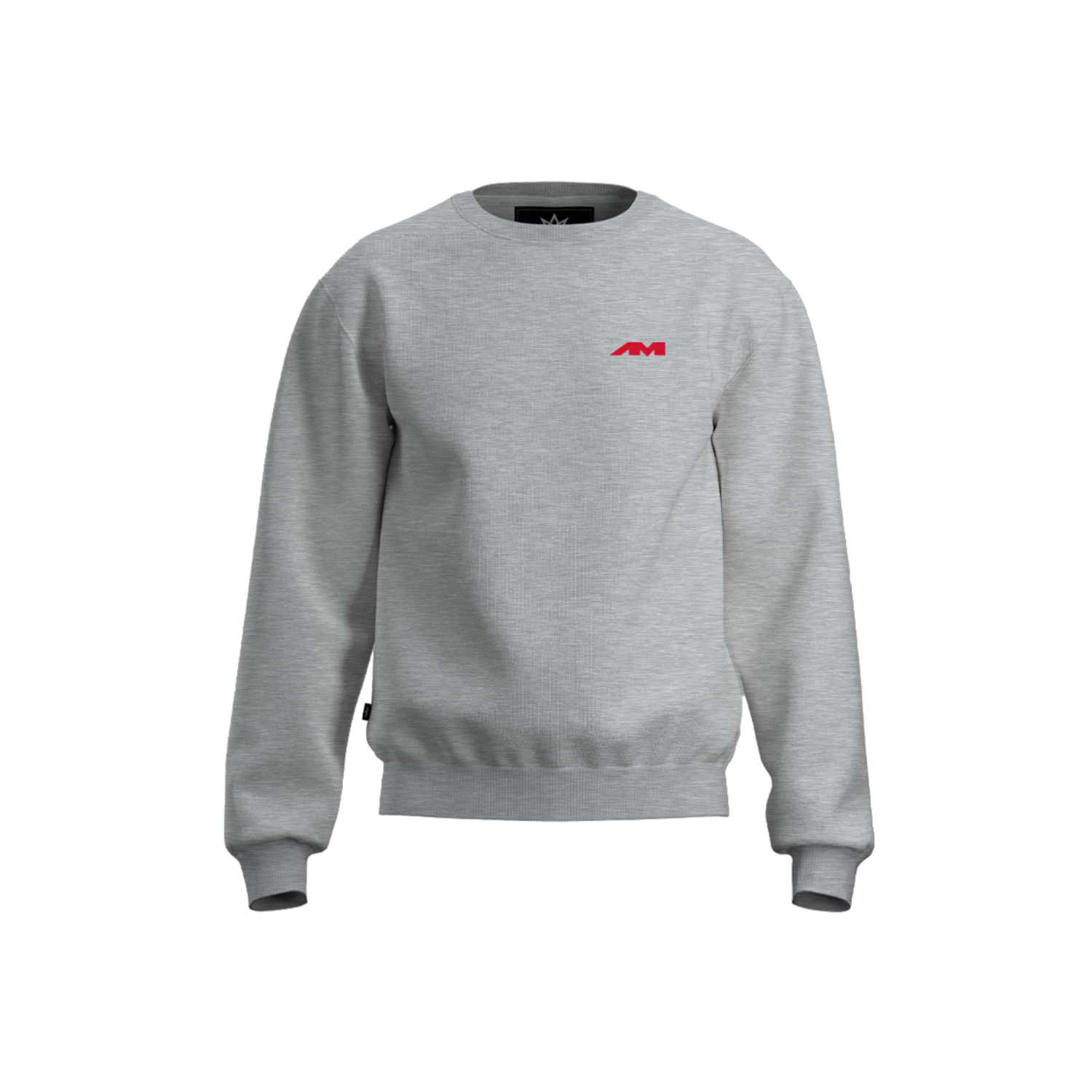 AMTS ACCESS COTTON FLEECE CREWNECK - HEATHER GREY (UNISEX)