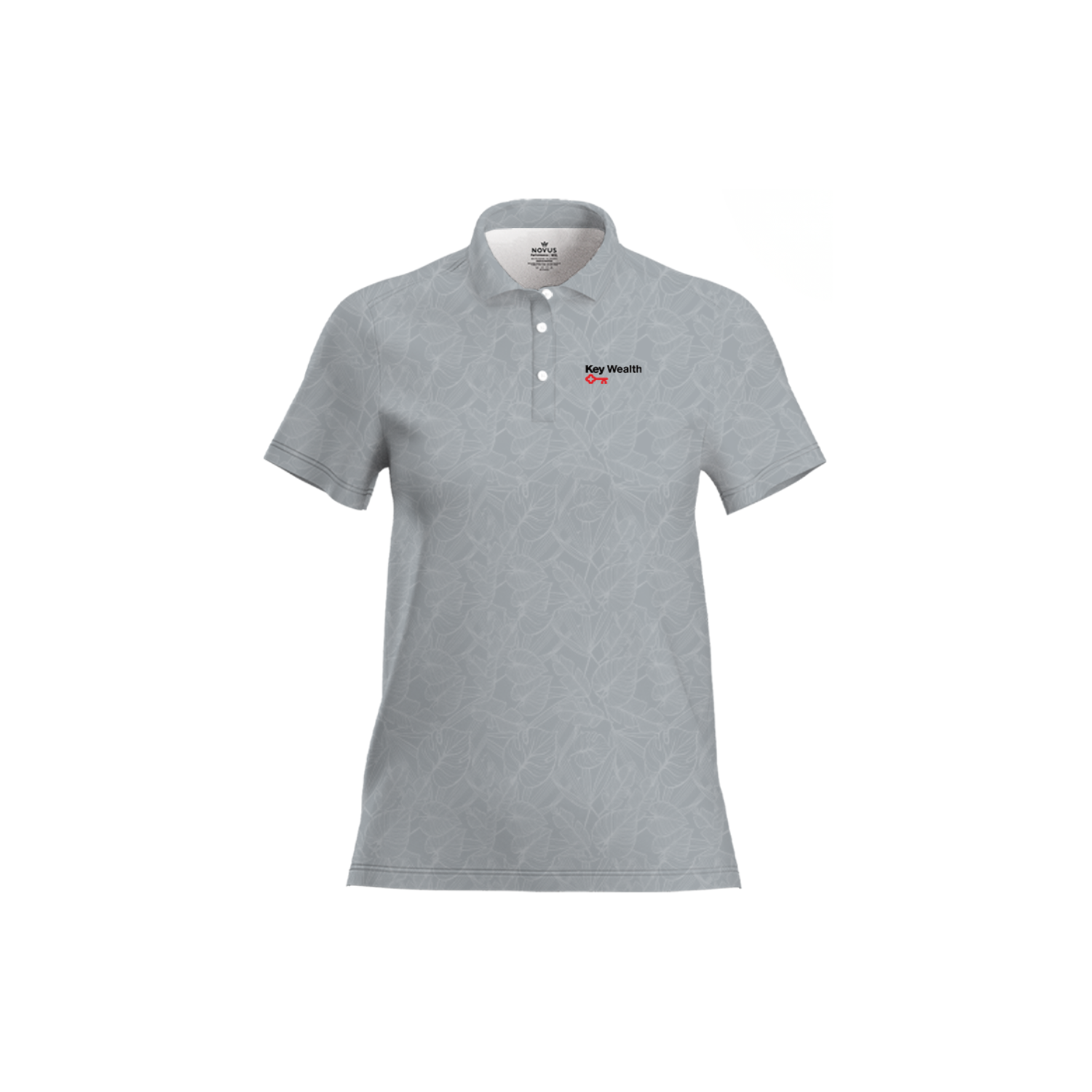 KEY BANK INVESTMENTS WOMEN'S SUB PERFORMANCE POLO - GRAY