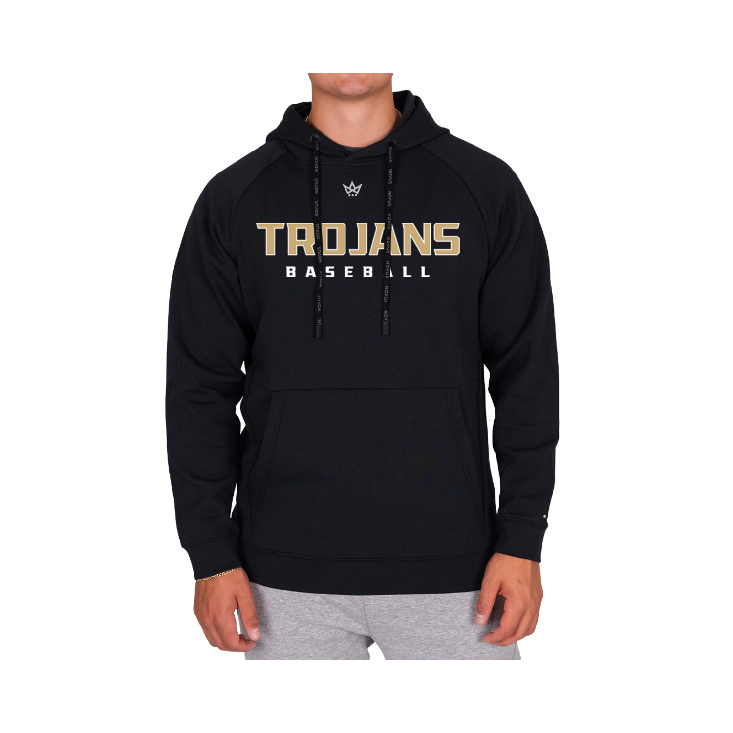 ANDERSON UNIVERSITY BASEBALL ROYALKNIT HOODIE - ONYX