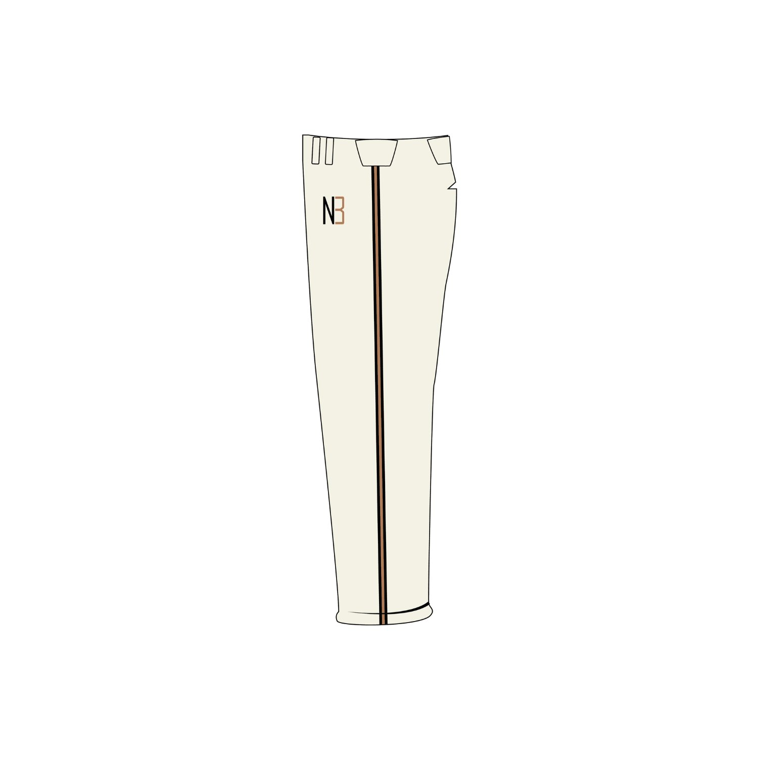 NOMADIC BASEBALL '26 SUMMER BASEBALL VENTUS LONG PANT - CREAM