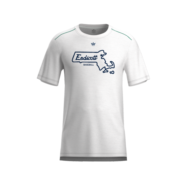 ENDICOTT BASEBALL AURA TEE (WHITE)