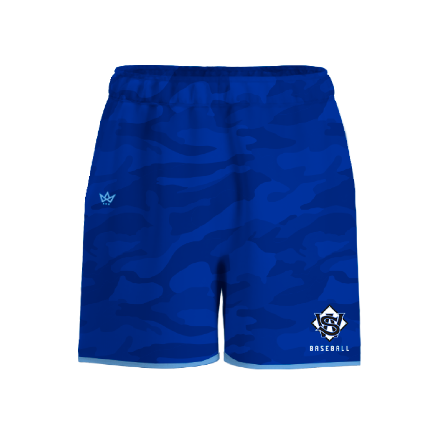 SARATOGA WILTON YOUTH BASEBALL SUB ASCENSION SHORTS [BLUE CAMO]