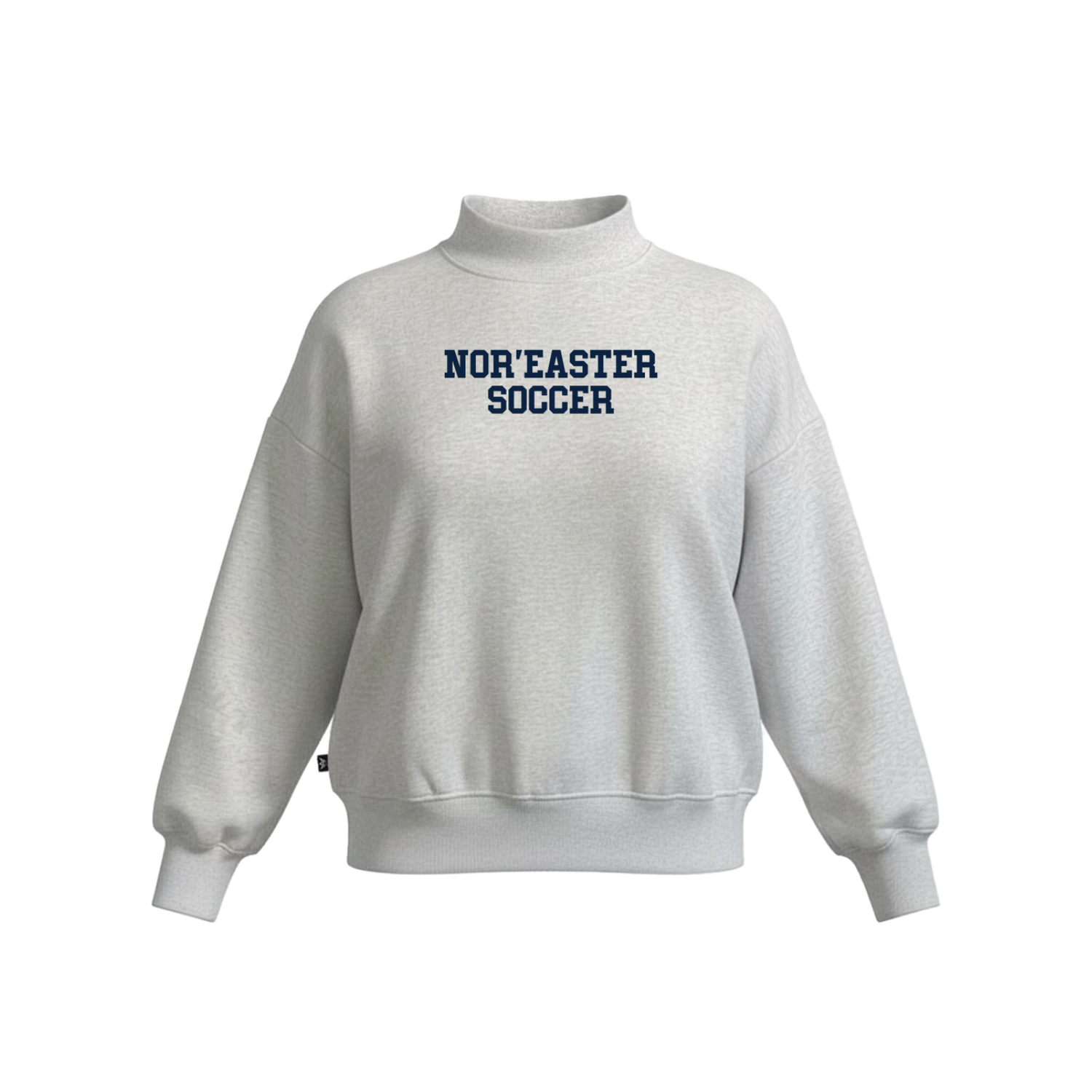 UNE SOCCER WOMEN'S COTTON FLEECE MOCKNECK - EMB
