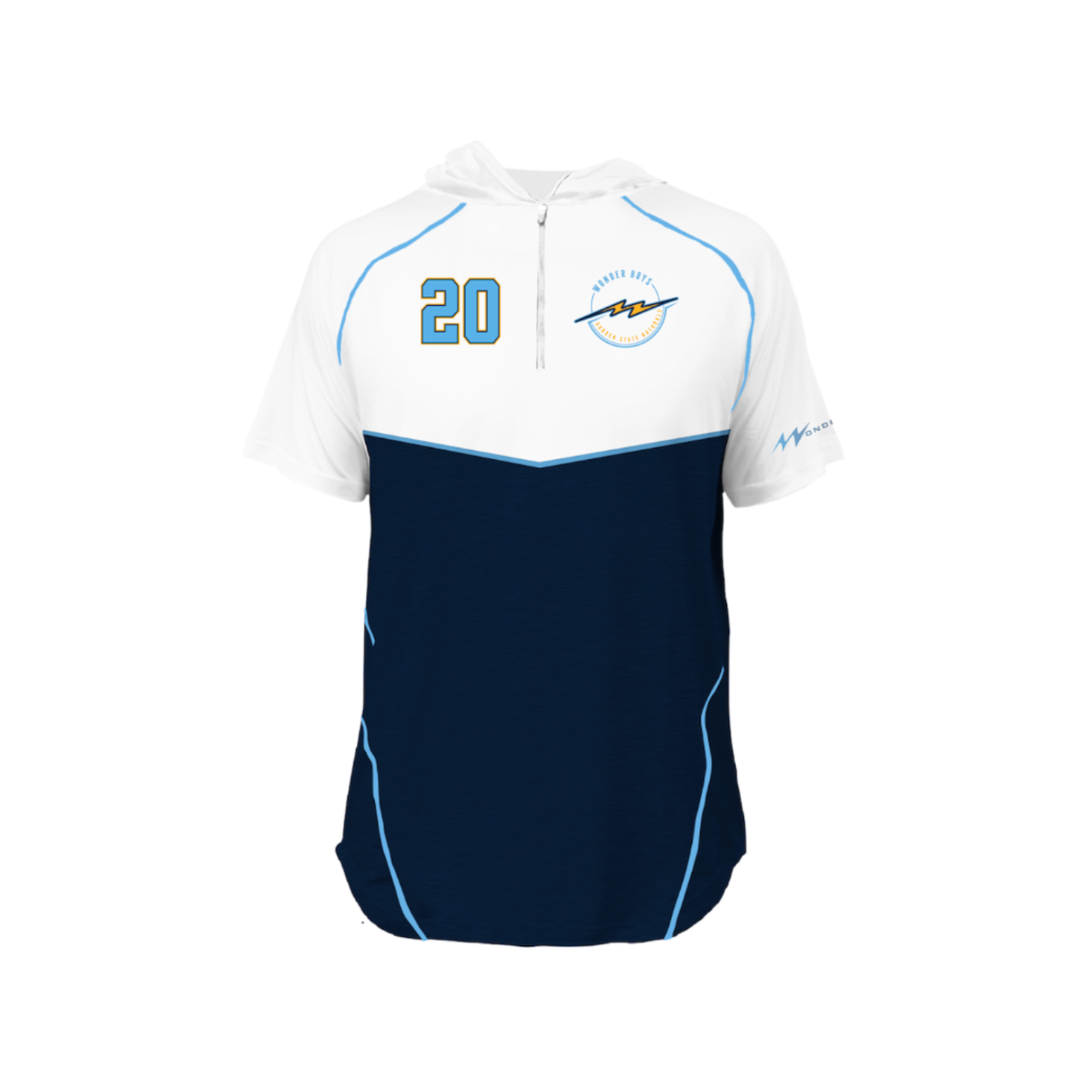 GARDEN STATE NATURALS 2026 PRO VENTED SS QUARTER-ZIP HOODIE [BASEBALL]