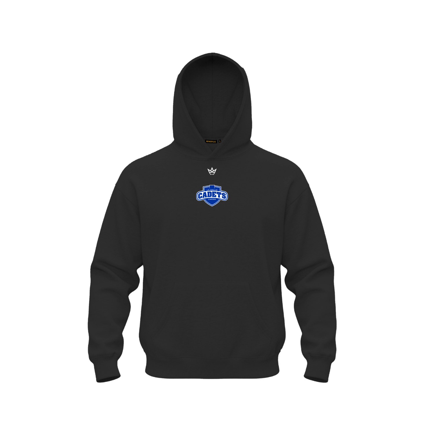 LA SALLE INSTITUTE CHEERLEADING COTTON FLEECE HOODIE [BLACK]