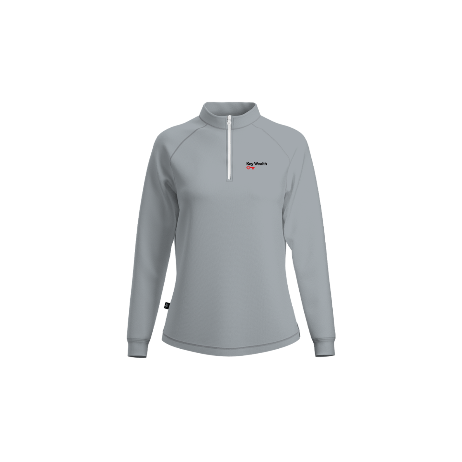 KEY BANK INVESTMENTS WOMEN'S SUB PERFORMANCE QUARTER-ZIP - GRAY