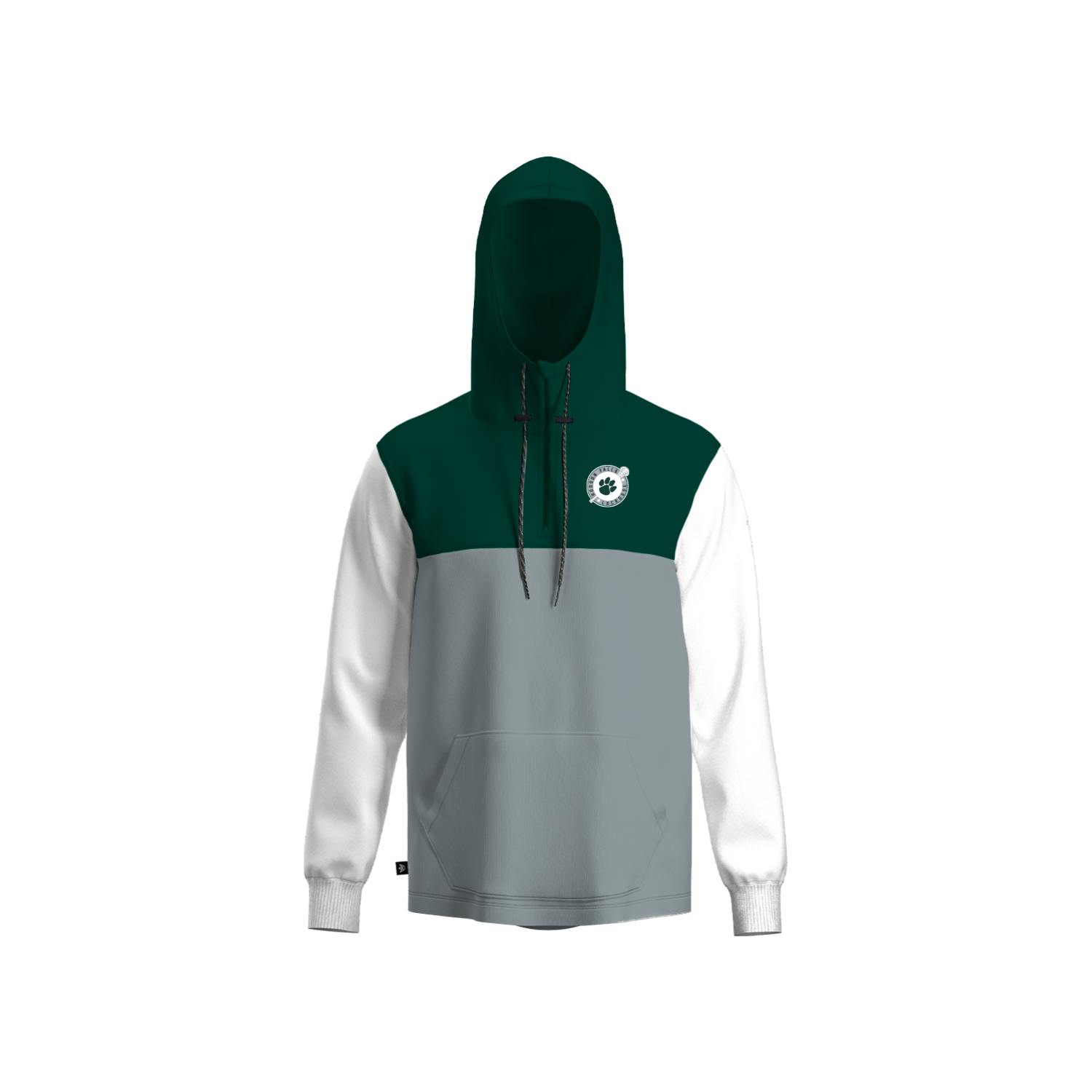 HUDSON FALLS LACROSSE PANELED HOODIE