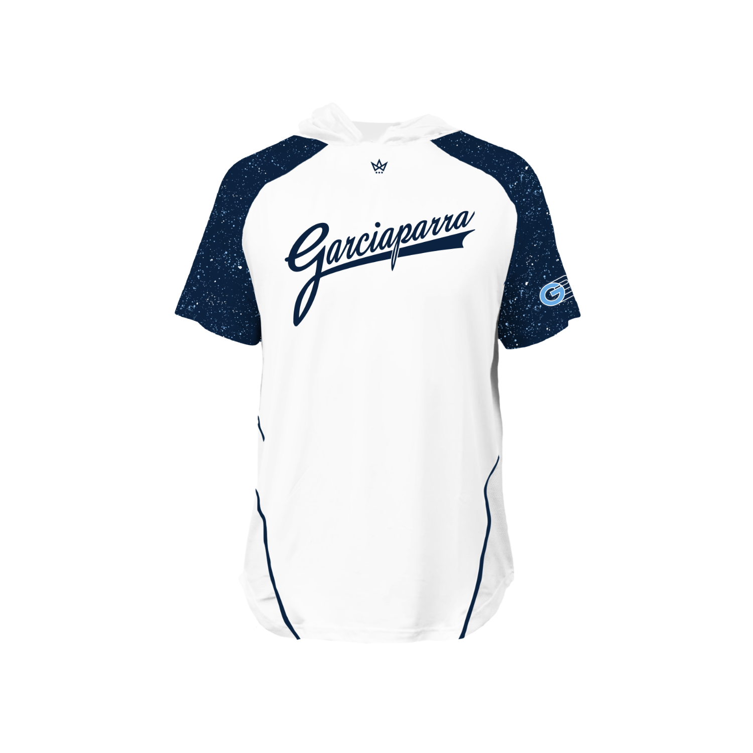 GBG BASEBALL PRO VENTED SS HOODIE - WHITE