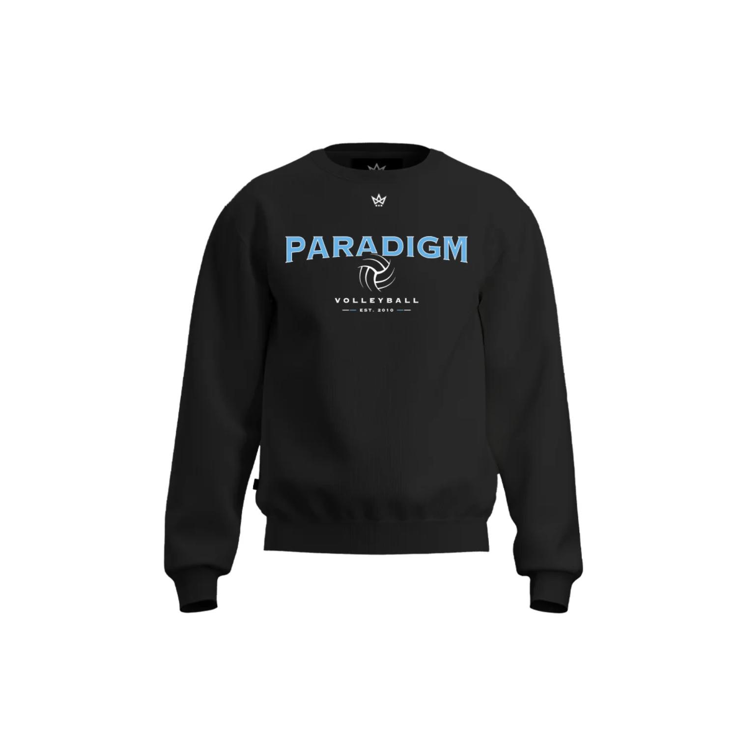 PARADIGM VOLLEYBALL ACCESS COTTON FLEECE CREWNECK [BLACK]