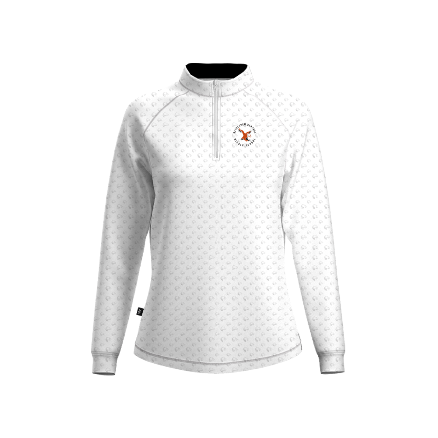 BETHLEHEM CENTRAL SCHOOL WOMEN'S SUB PERFORMANCE QUARTER-ZIP [WHITE]