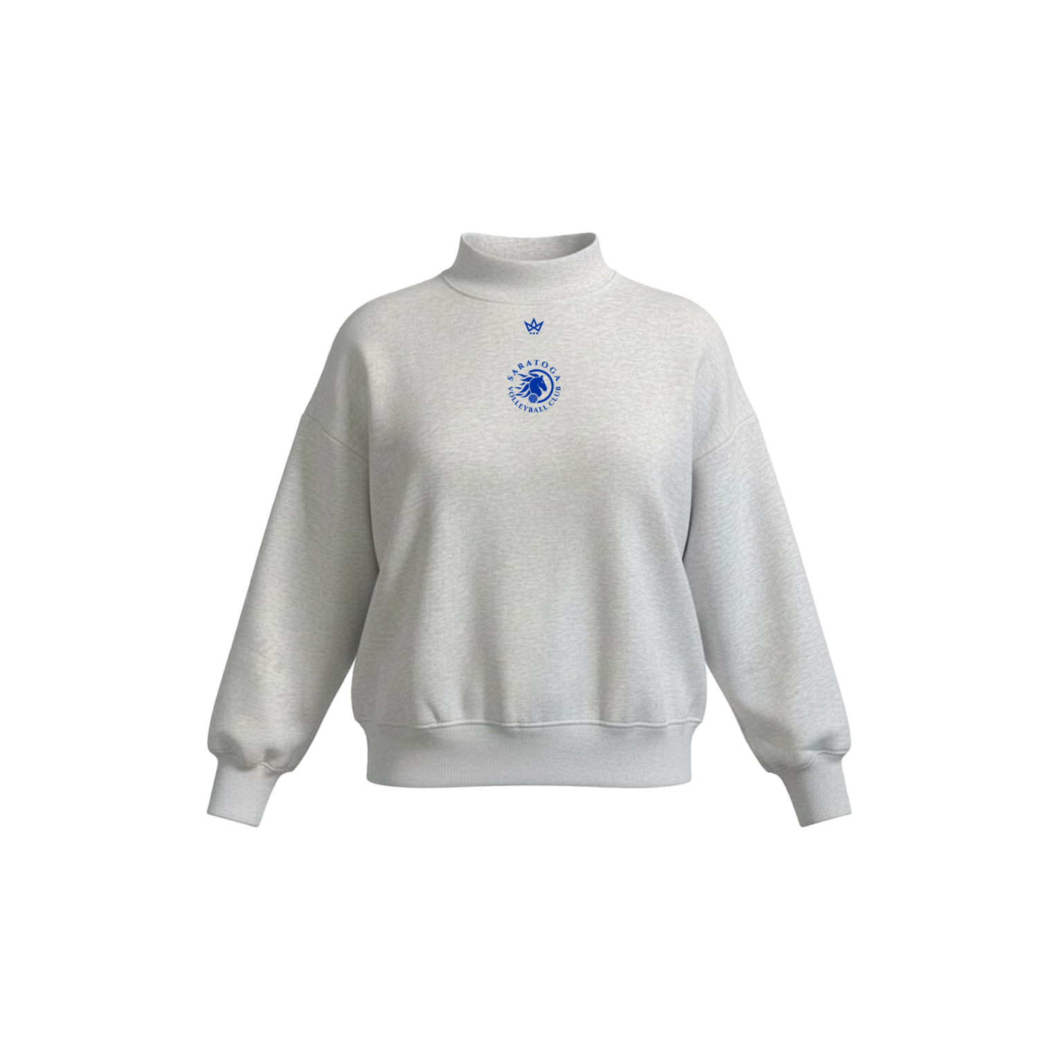SARATOGA VOLLEYBALL WOMEN'S COTTON FLEECE MOCKNECK