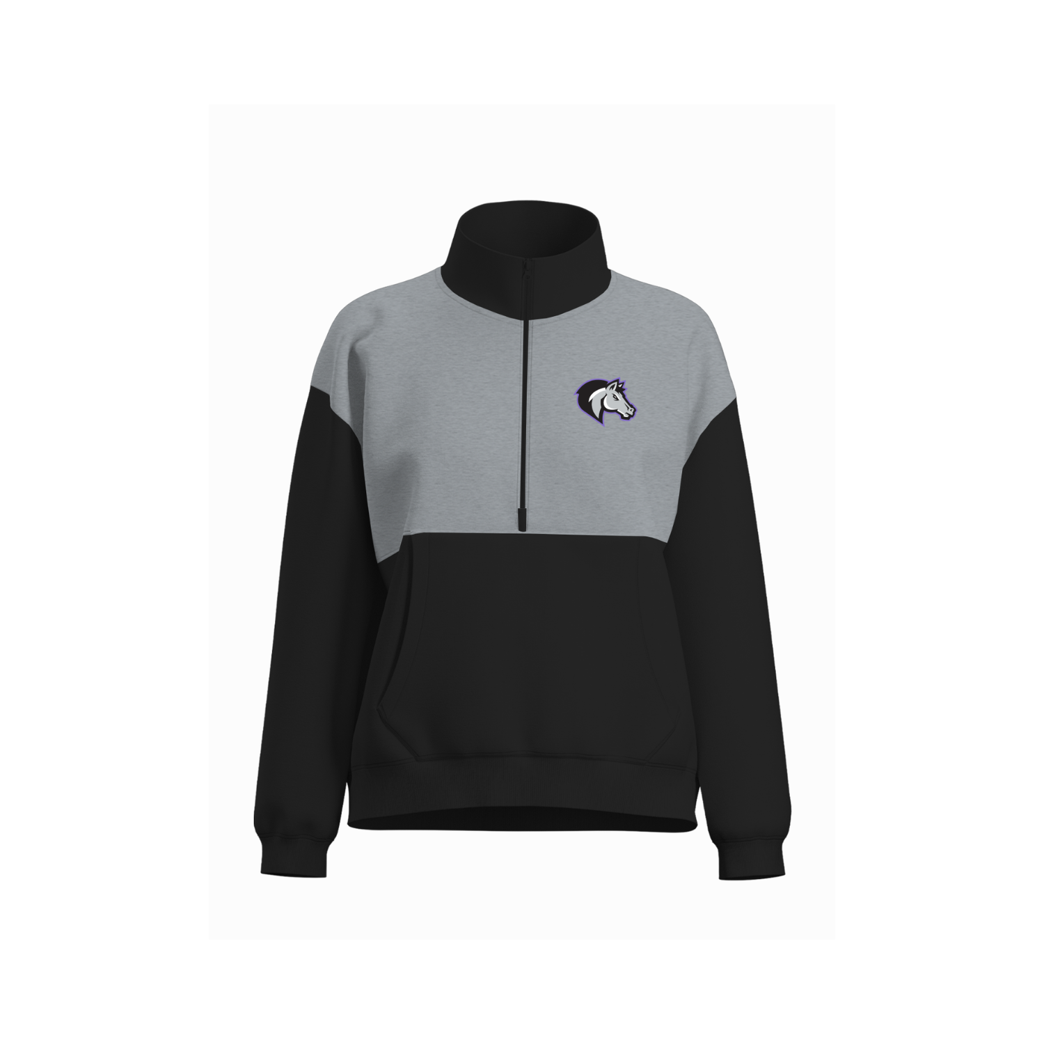 SARATOGA FILLIES GIRLS LACROSSE WOMEN'S COTTON FLEECE HALF-ZIP