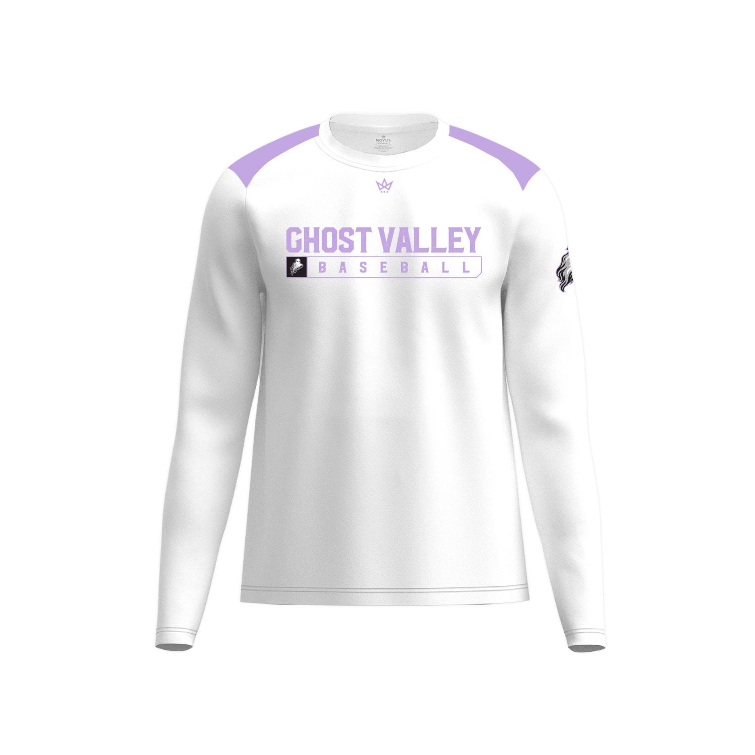 GHOST VALLEY DAWGS PERFORMANCE LS [WHITE/PURPLE]