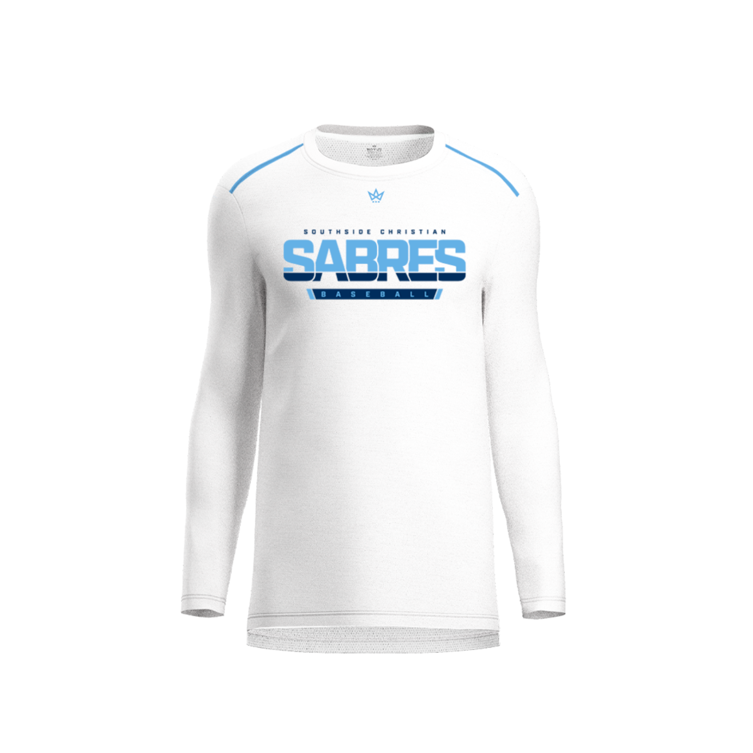 SOUTHSIDE CHRISTIAN SCHOOL BASEBALL AURA LS [WHITE]