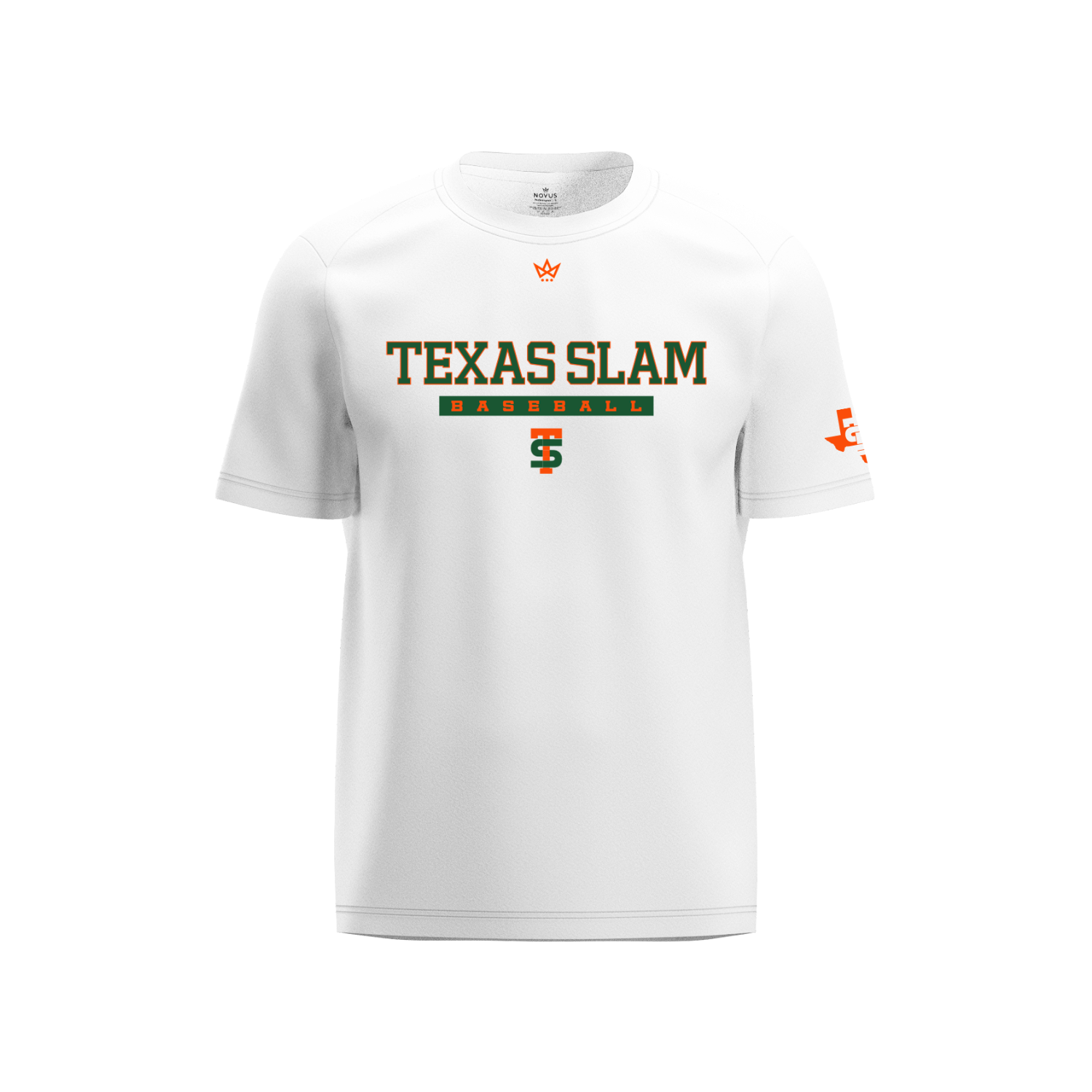 TEXAS SLAM PERFORMANCE SS TEE - WHITE