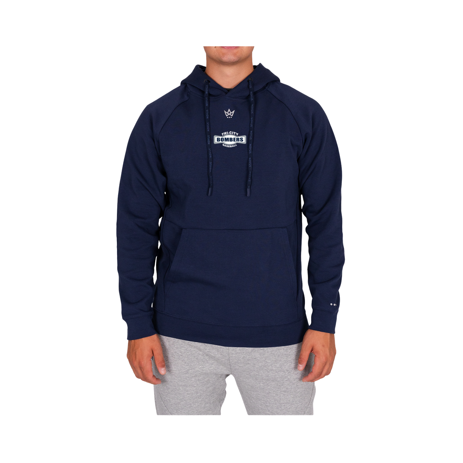 TC BOMBERS ROYALKNIT HOODIE - NAVY