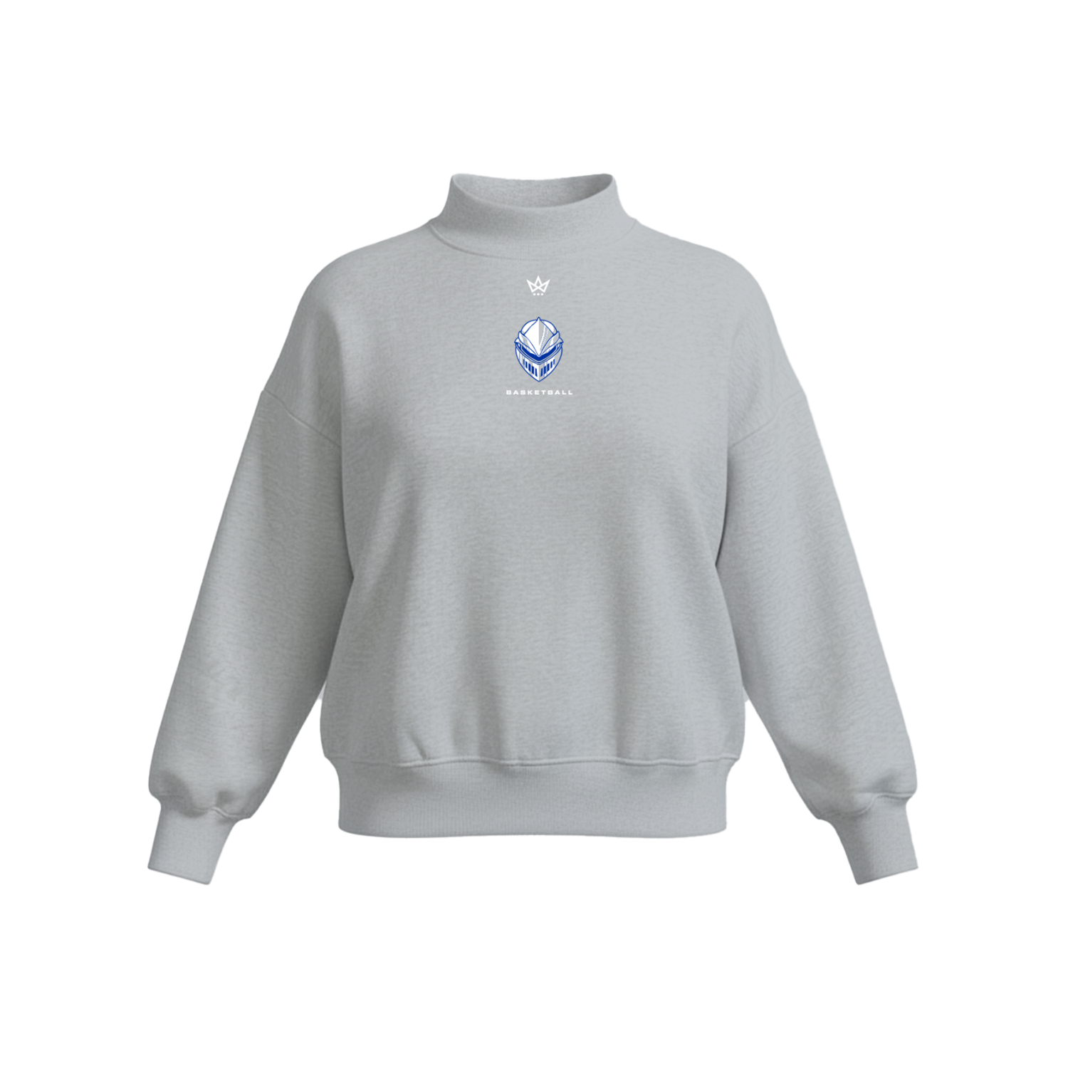 SPF BASKETBALL WOMEN'S COTTON FLEECE MOCKNECK [GREY]